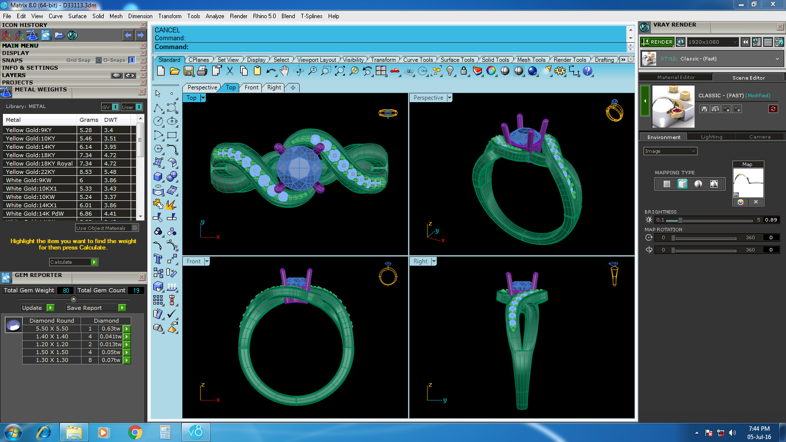 Jewelry Pack with 300 models 3D print model 3D print model_9