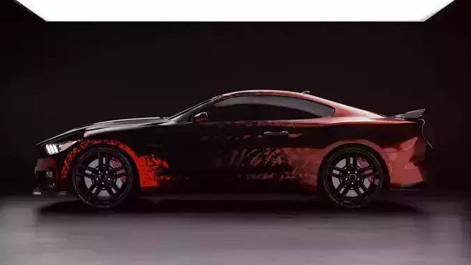 Modern Muscle Car 3D model