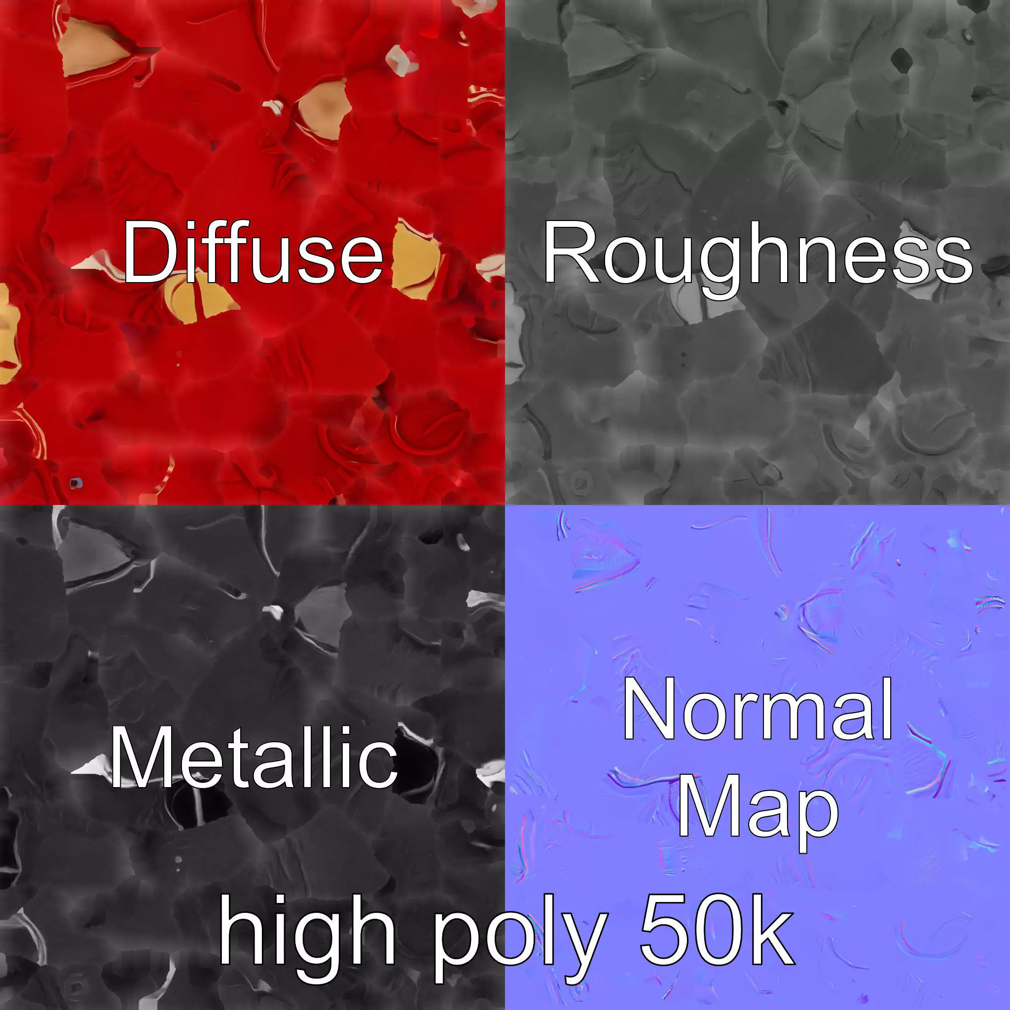 Detailed Heart Anatomy Model Pack Low-poly 3D model_0