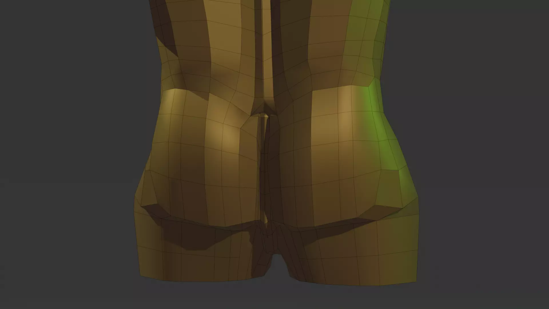 Upper male body Free 3D model