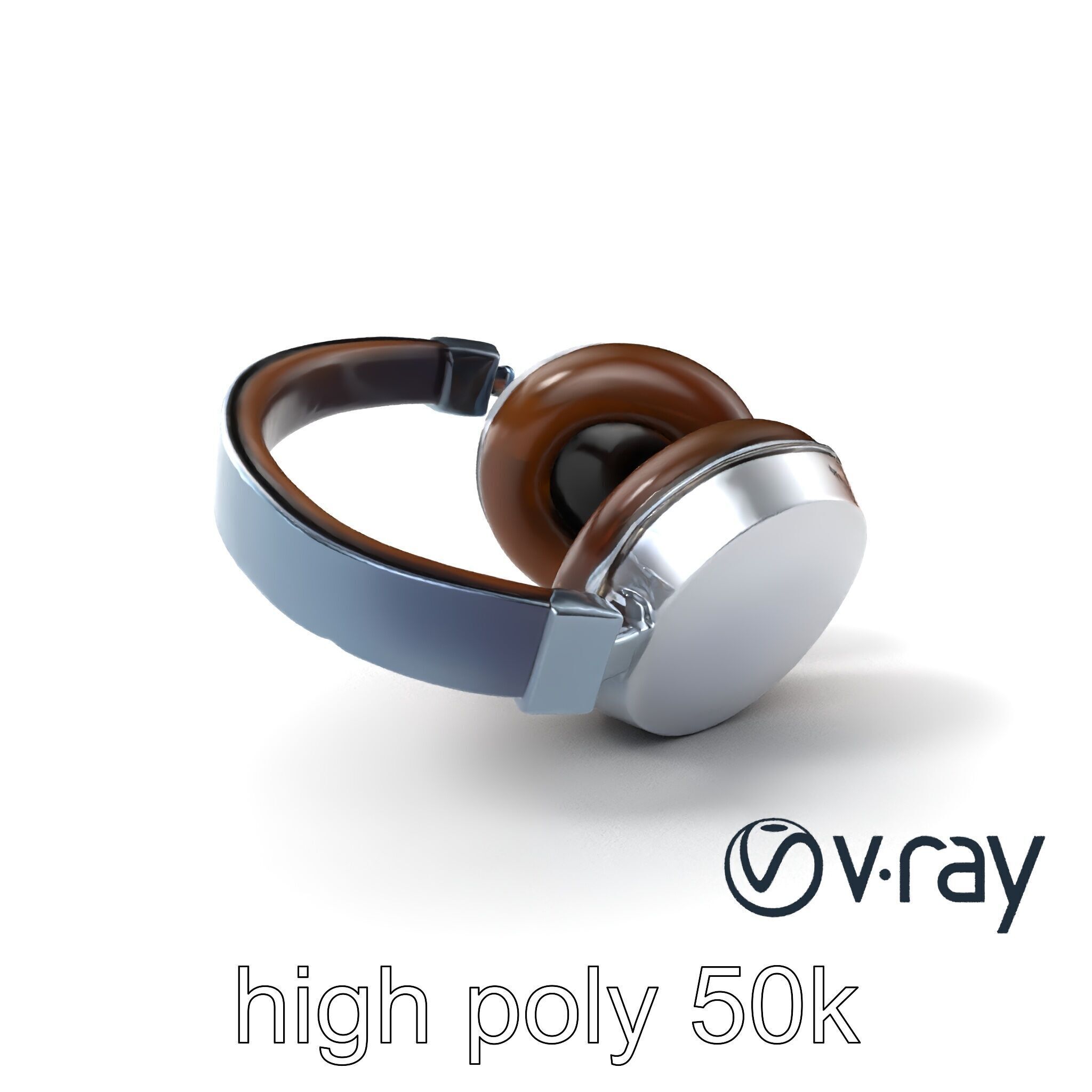 Ultra-Lightweight Open-Back Headphones model pack Low-poly 3D model_5