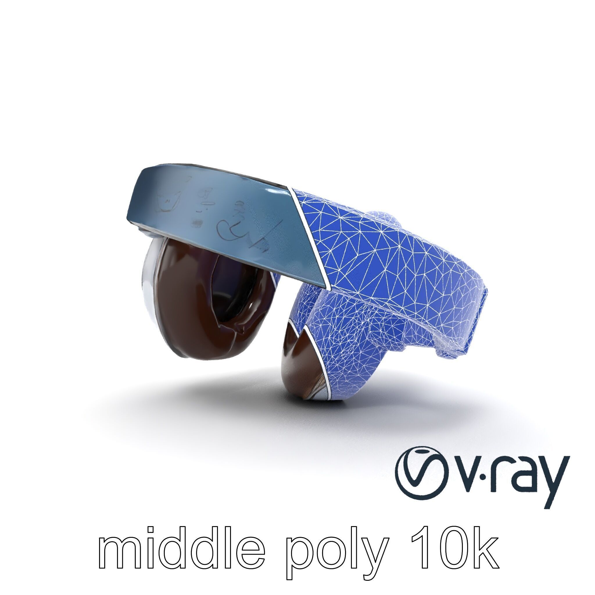 Ultra-Lightweight Open-Back Headphones model pack Low-poly 3D model_31
