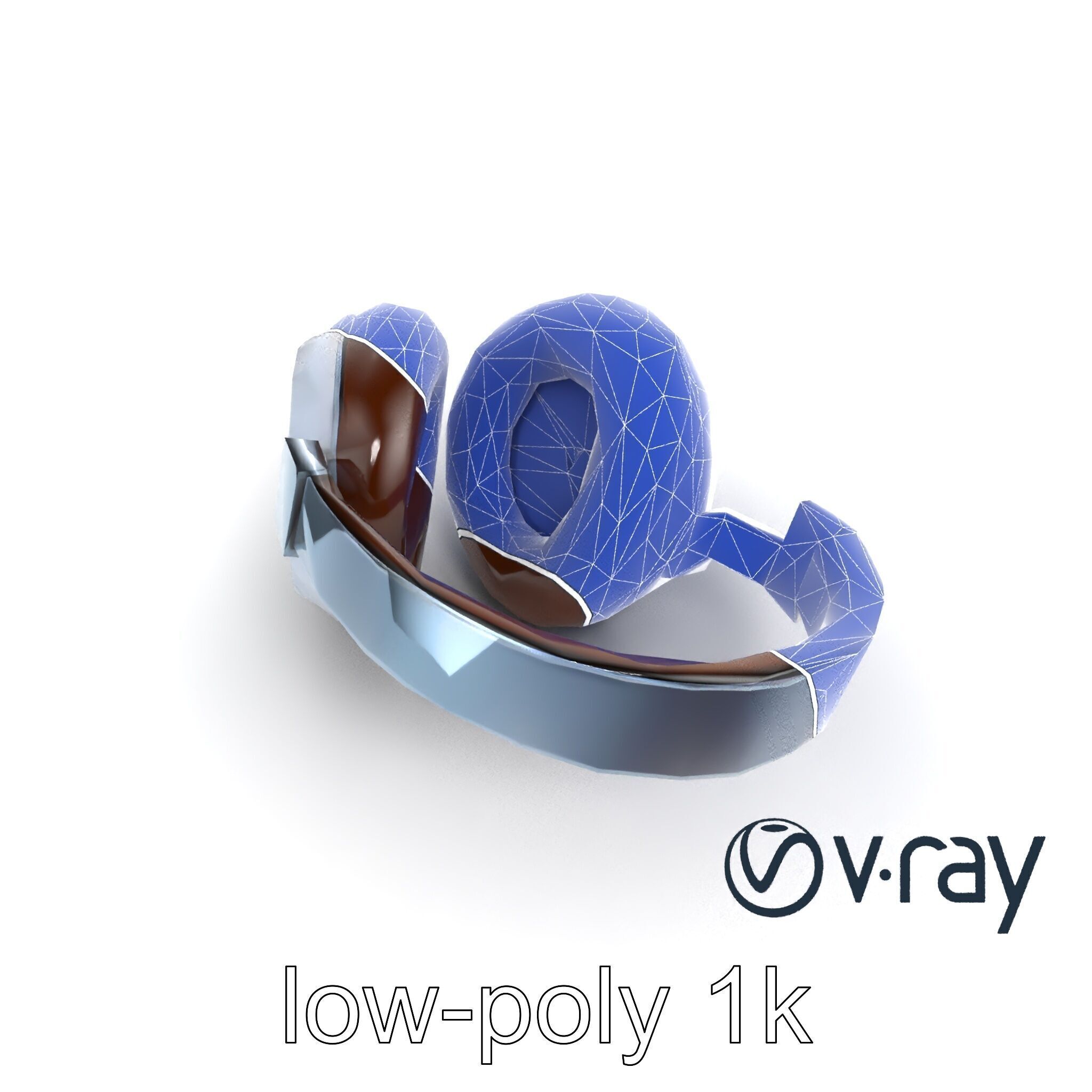 Ultra-Lightweight Open-Back Headphones model pack Low-poly 3D model_12