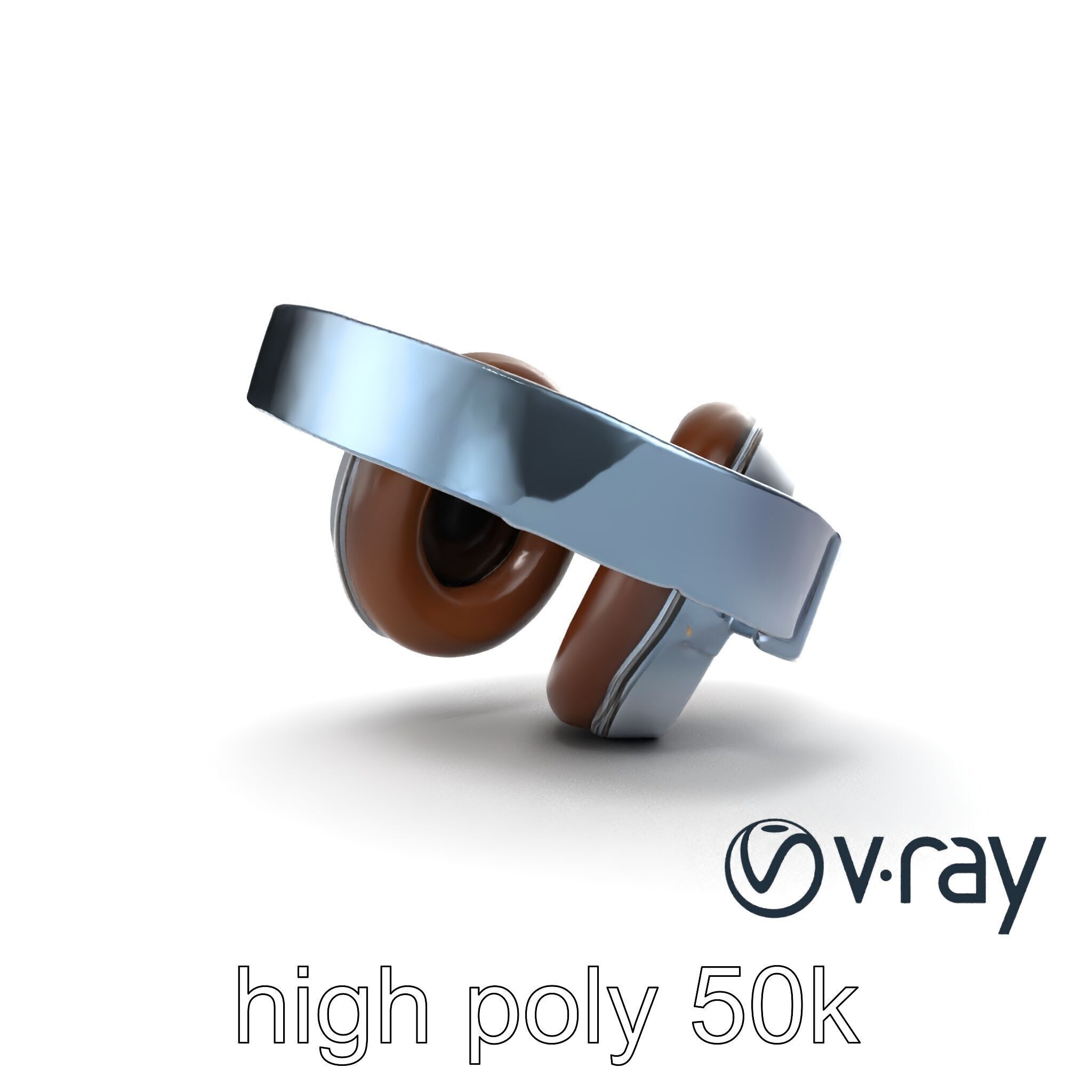 Ultra-Lightweight Open-Back Headphones model pack Low-poly 3D model_21