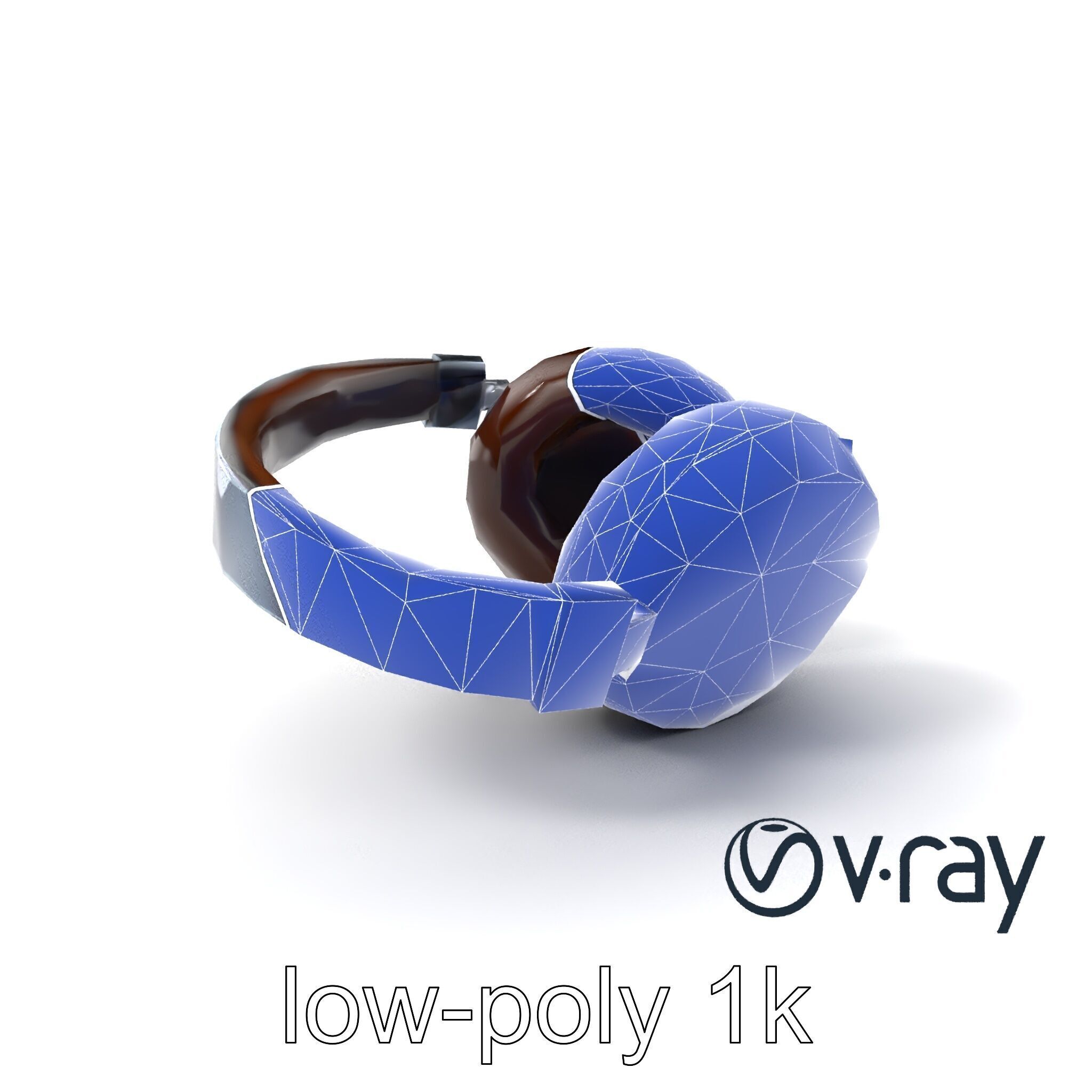 Ultra-Lightweight Open-Back Headphones model pack Low-poly 3D model_30