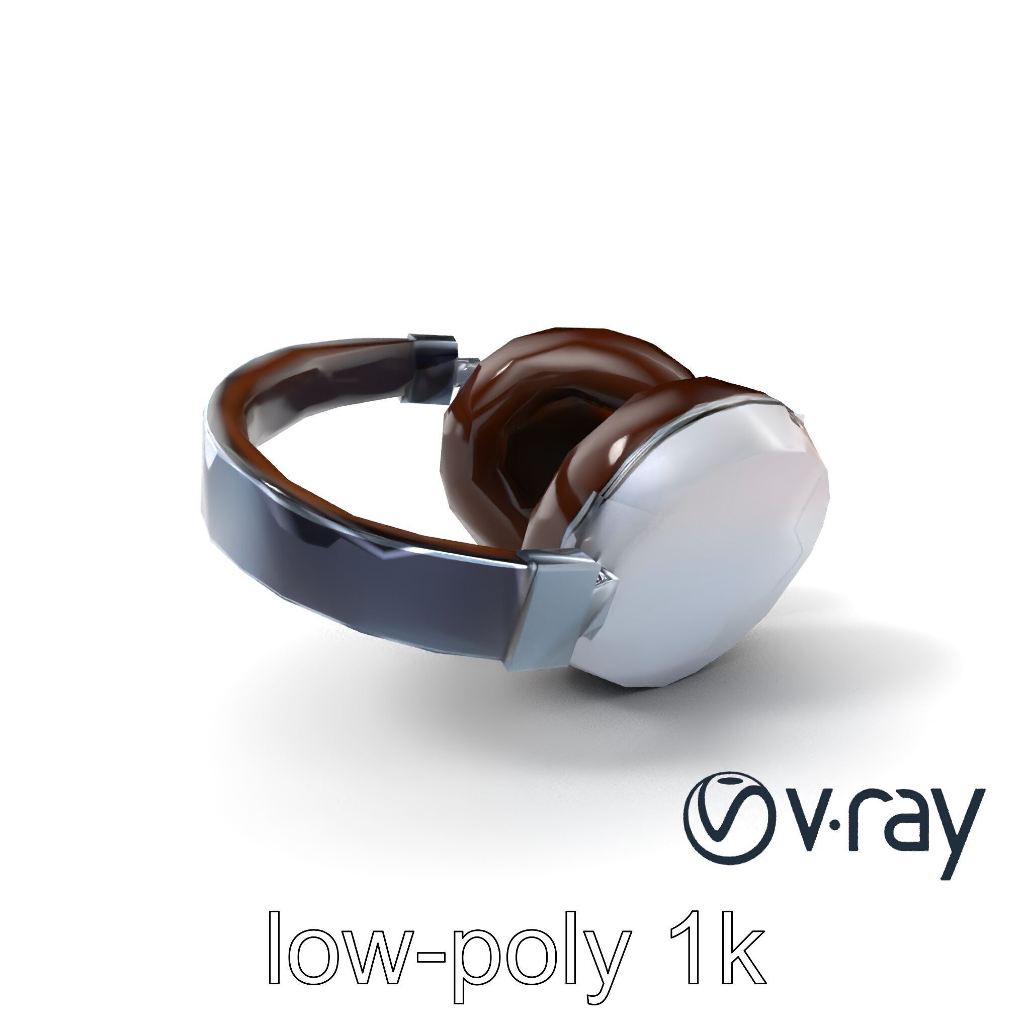 Ultra-Lightweight Open-Back Headphones model pack Low-poly 3D model_2