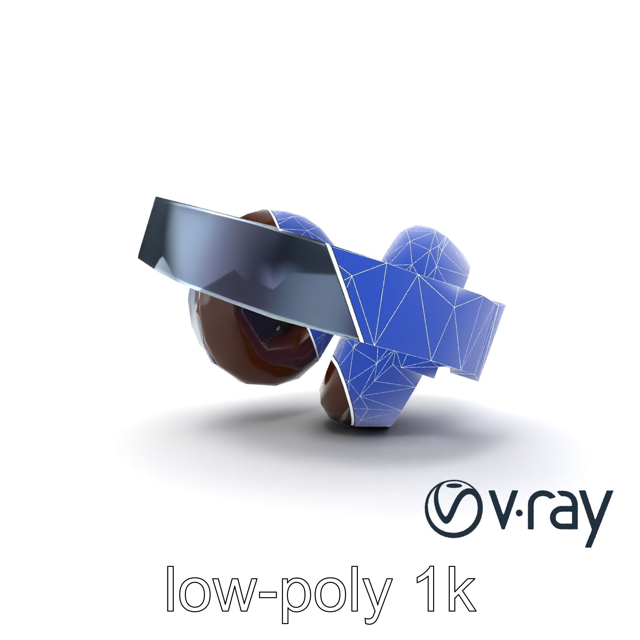 Ultra-Lightweight Open-Back Headphones model pack Low-poly 3D model_14