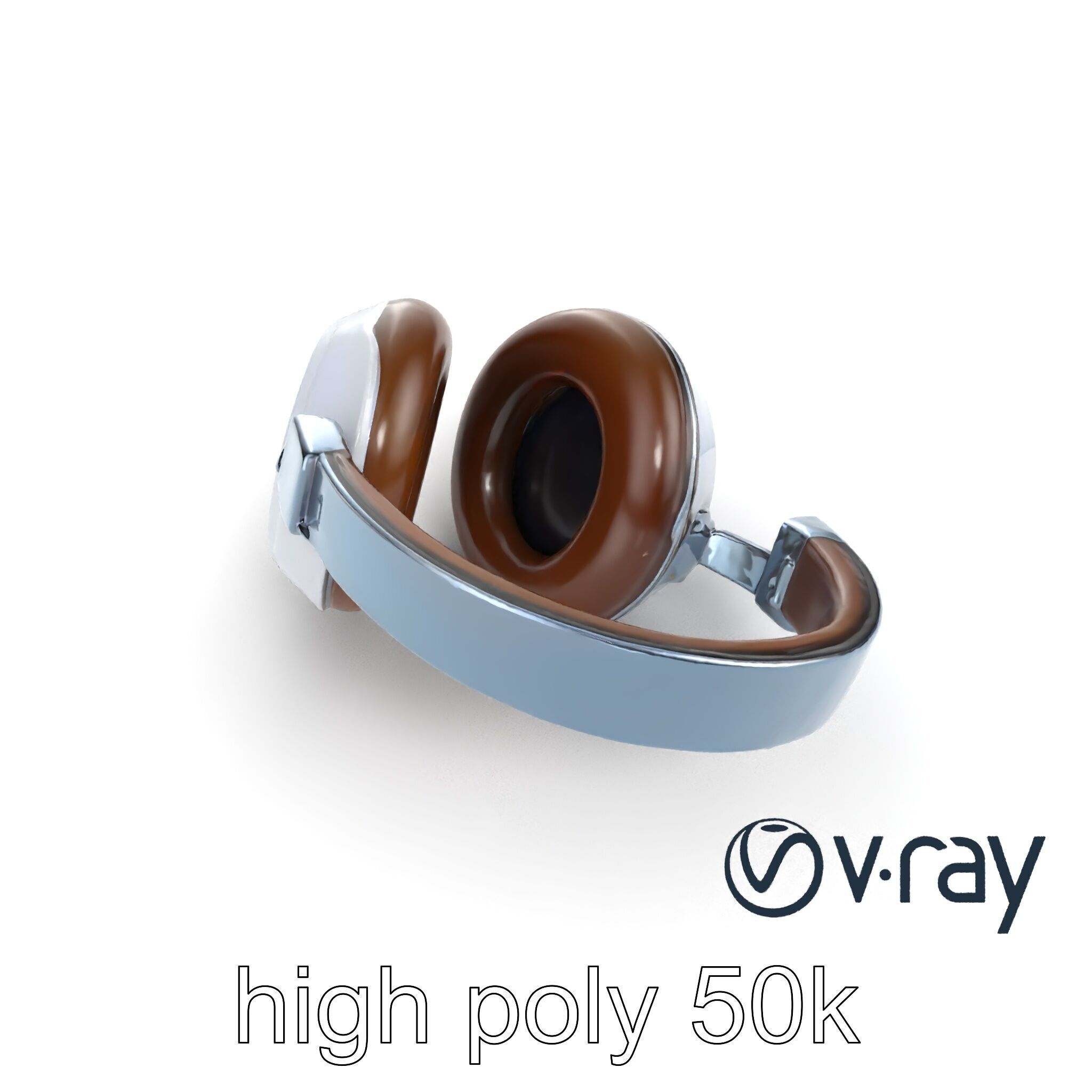 Ultra-Lightweight Open-Back Headphones model pack Low-poly 3D model_22