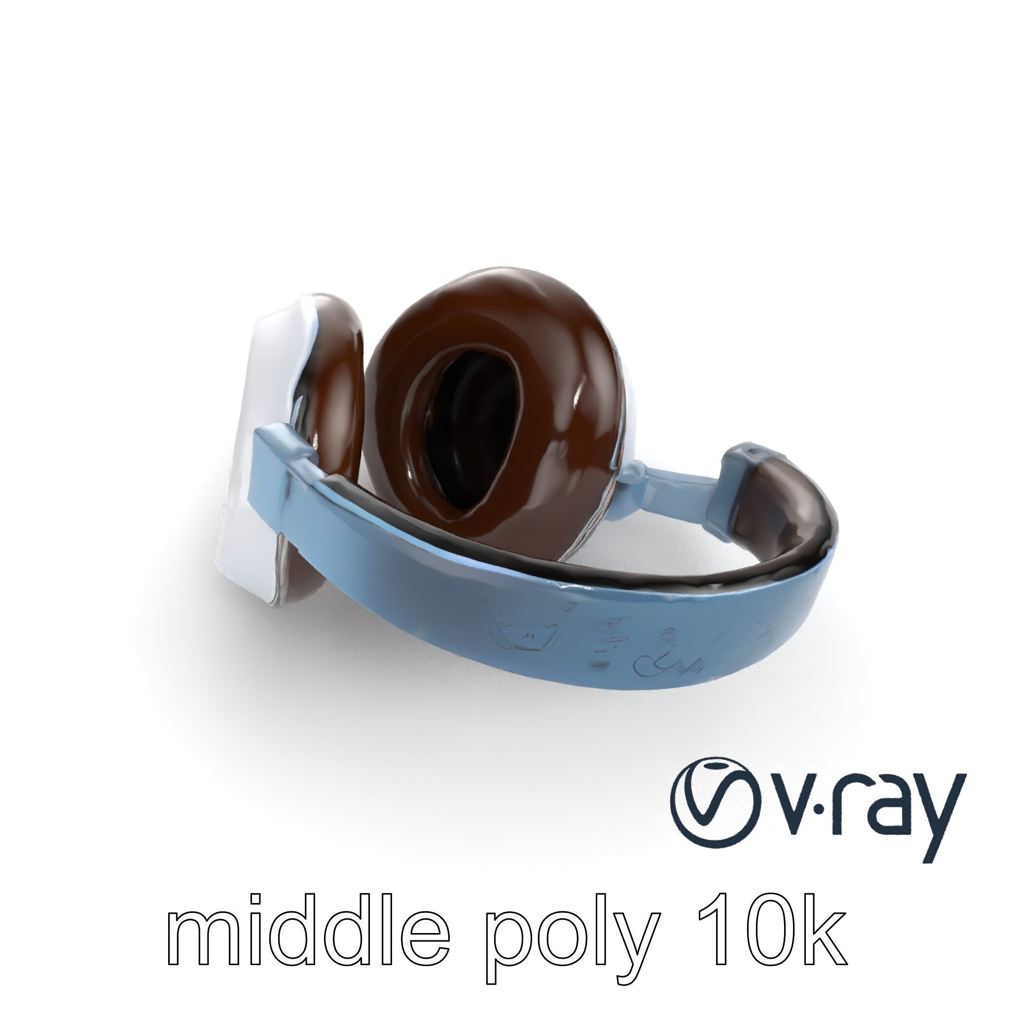 Ultra-Lightweight Open-Back Headphones model pack Low-poly 3D model_18