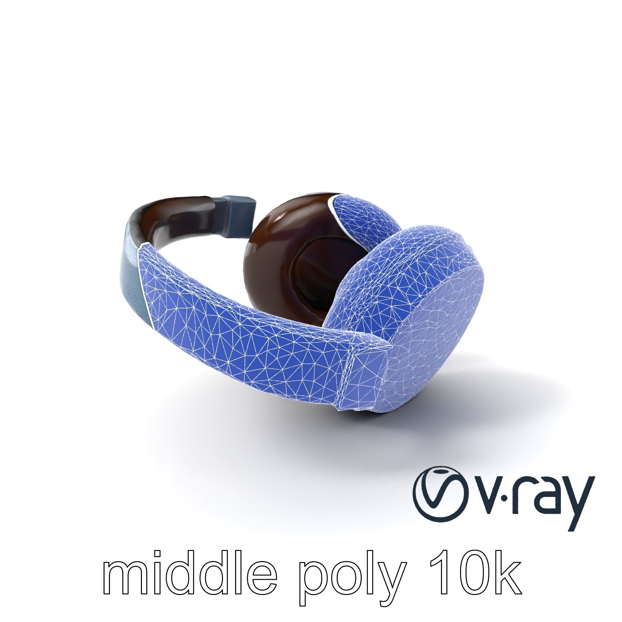 Ultra-Lightweight Open-Back Headphones model pack Low-poly 3D model_6