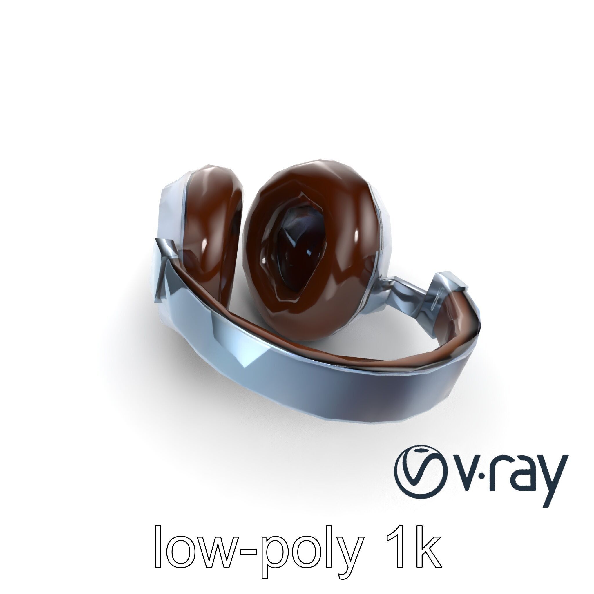 Ultra-Lightweight Open-Back Headphones model pack Low-poly 3D model_10