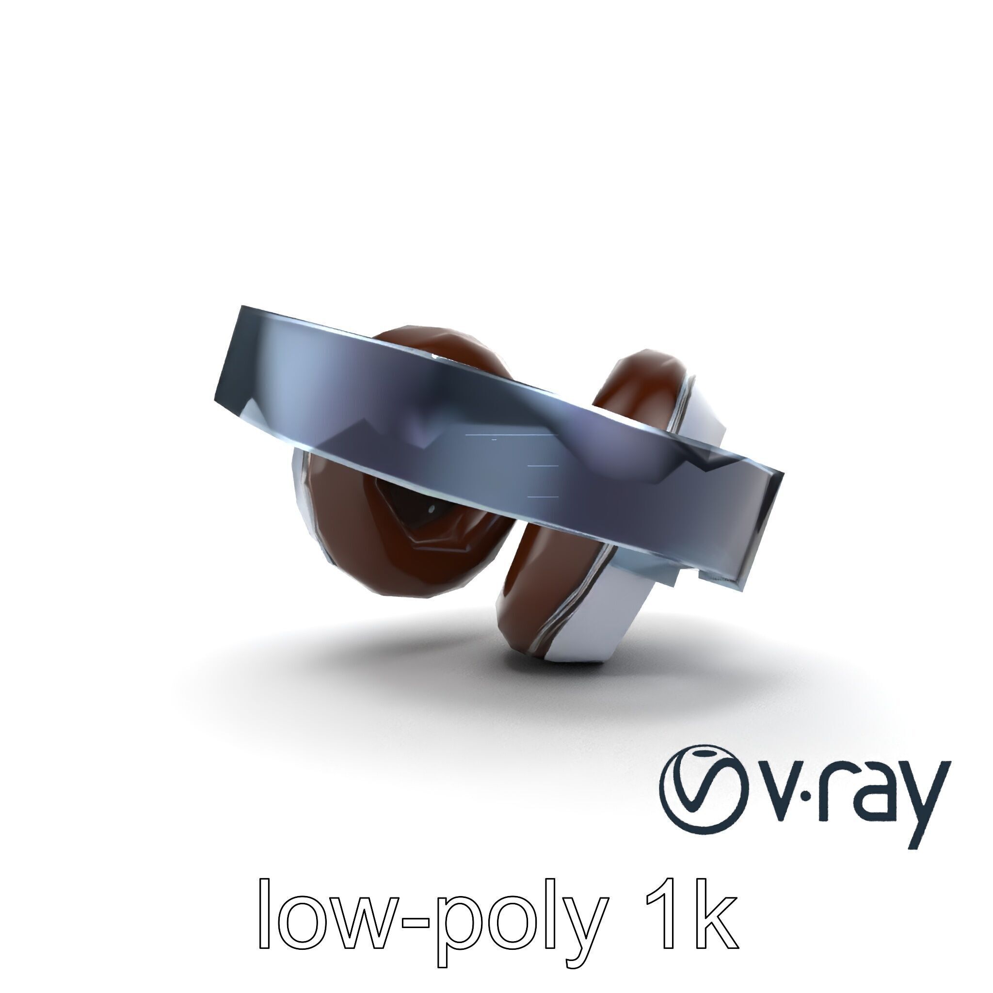 Ultra-Lightweight Open-Back Headphones model pack Low-poly 3D model_28