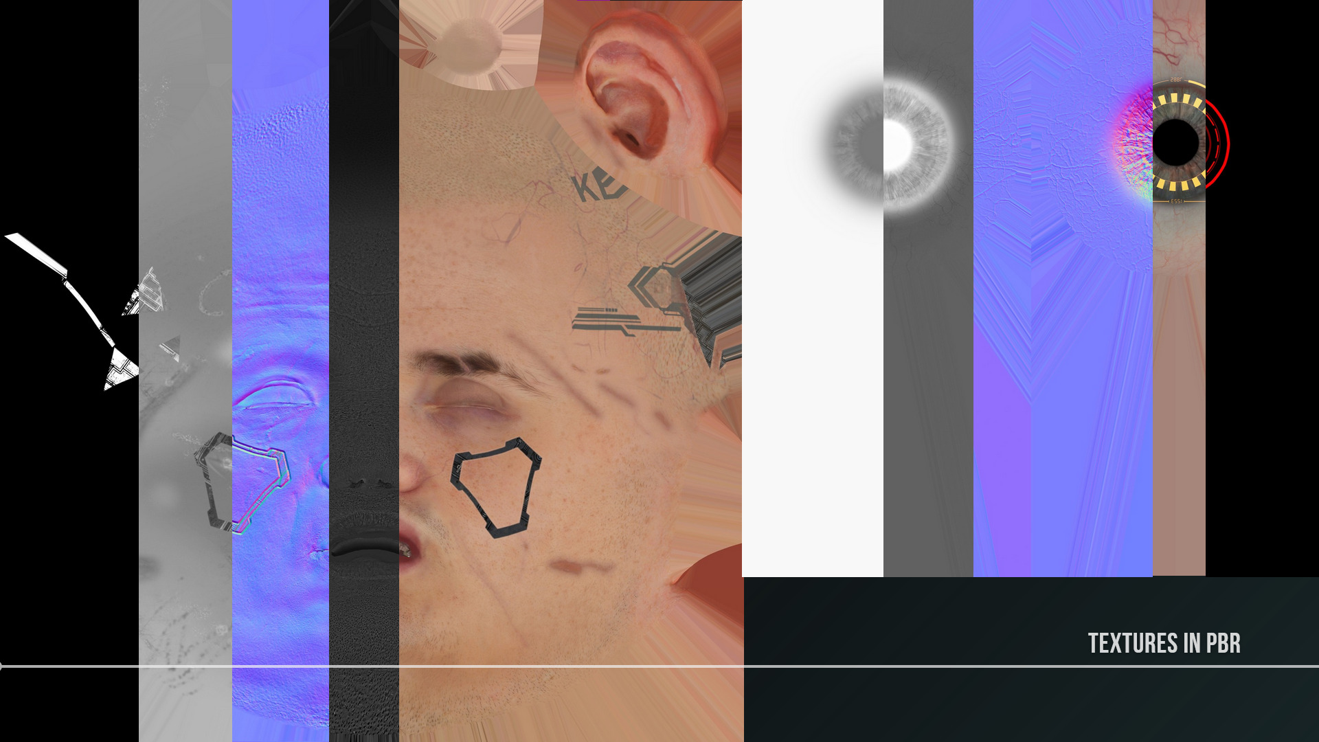 Base Male and Sci-fi Game Character Starter Low-poly 3D model_21