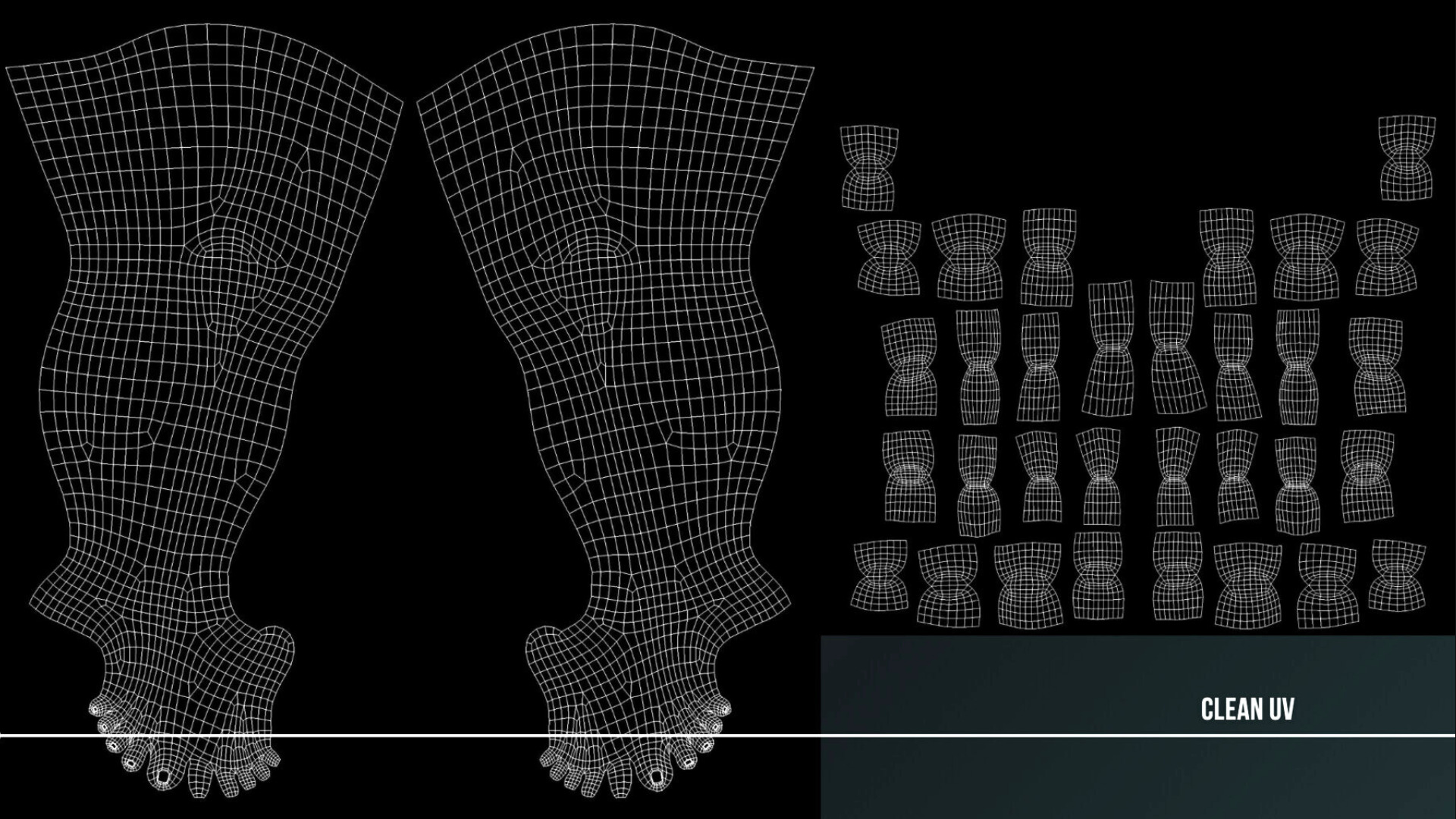 Base Male and Sci-fi Game Character Starter Low-poly 3D model_34