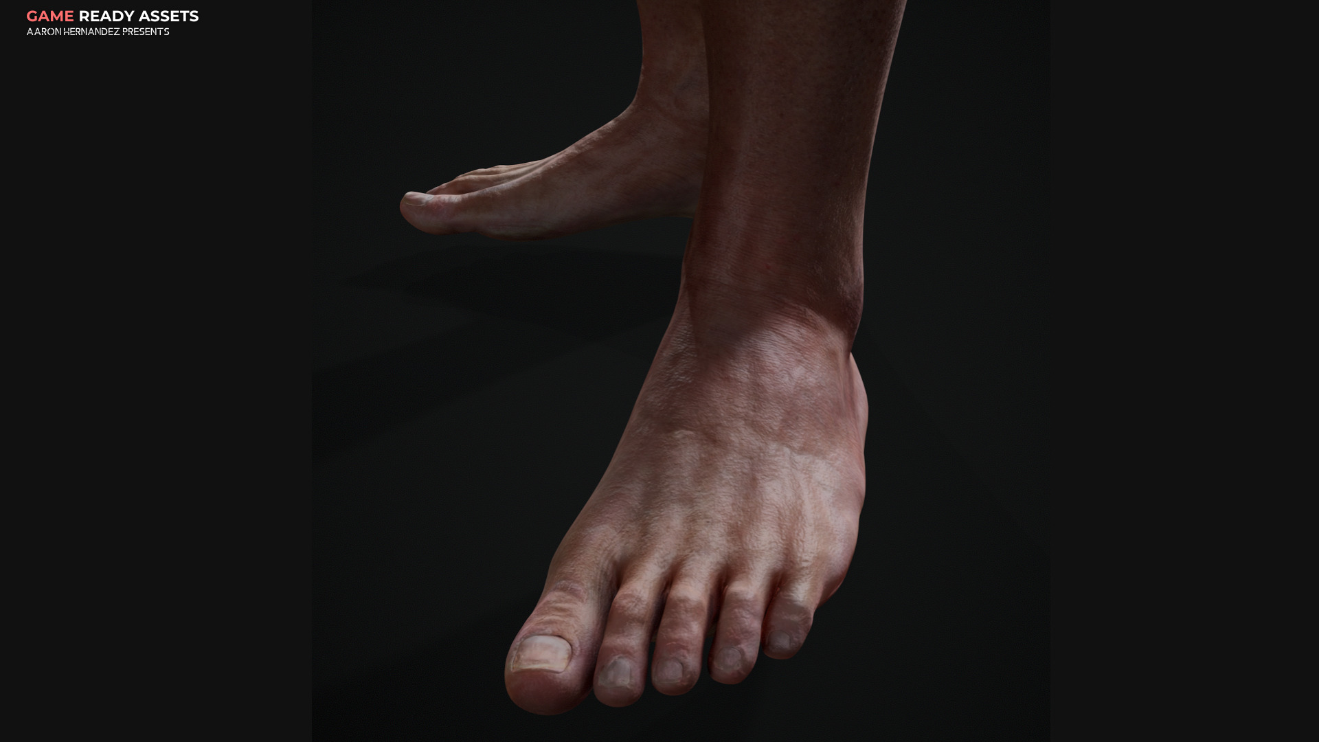 Base Male and Sci-fi Game Character Starter Low-poly 3D model_15