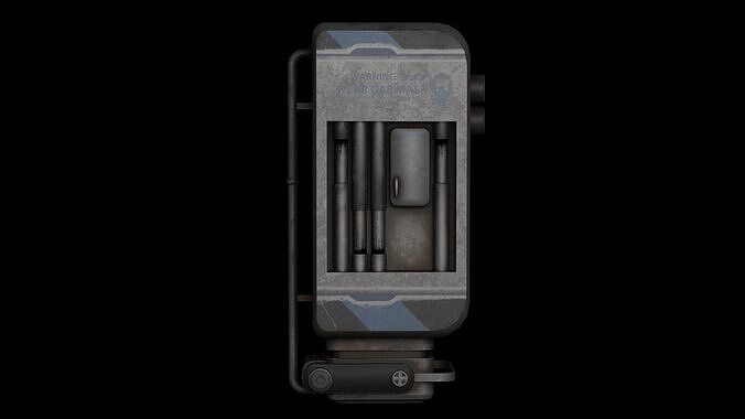 Sci-Fi-Wallhopper Low-poly 3D model