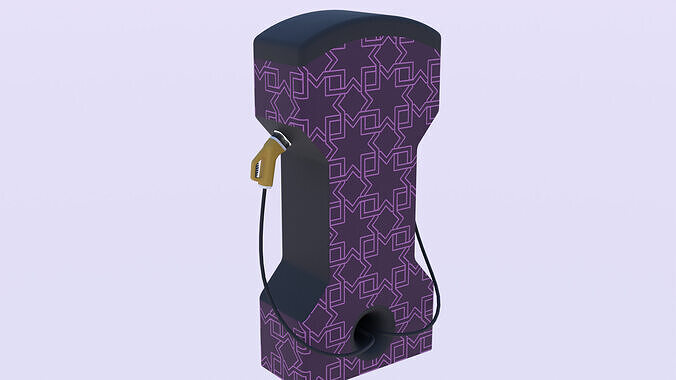 EV charger XX PBR 3D model 6