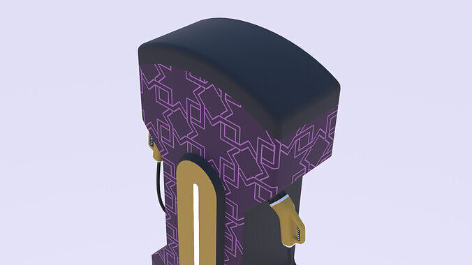 EV charger XX PBR 3D model 7