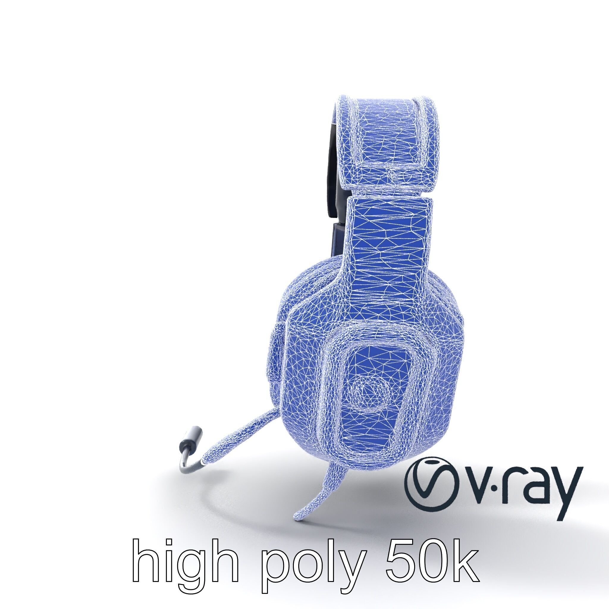 High-End Gaming Headset RGB Immersive model pack Low-poly 3D model_24