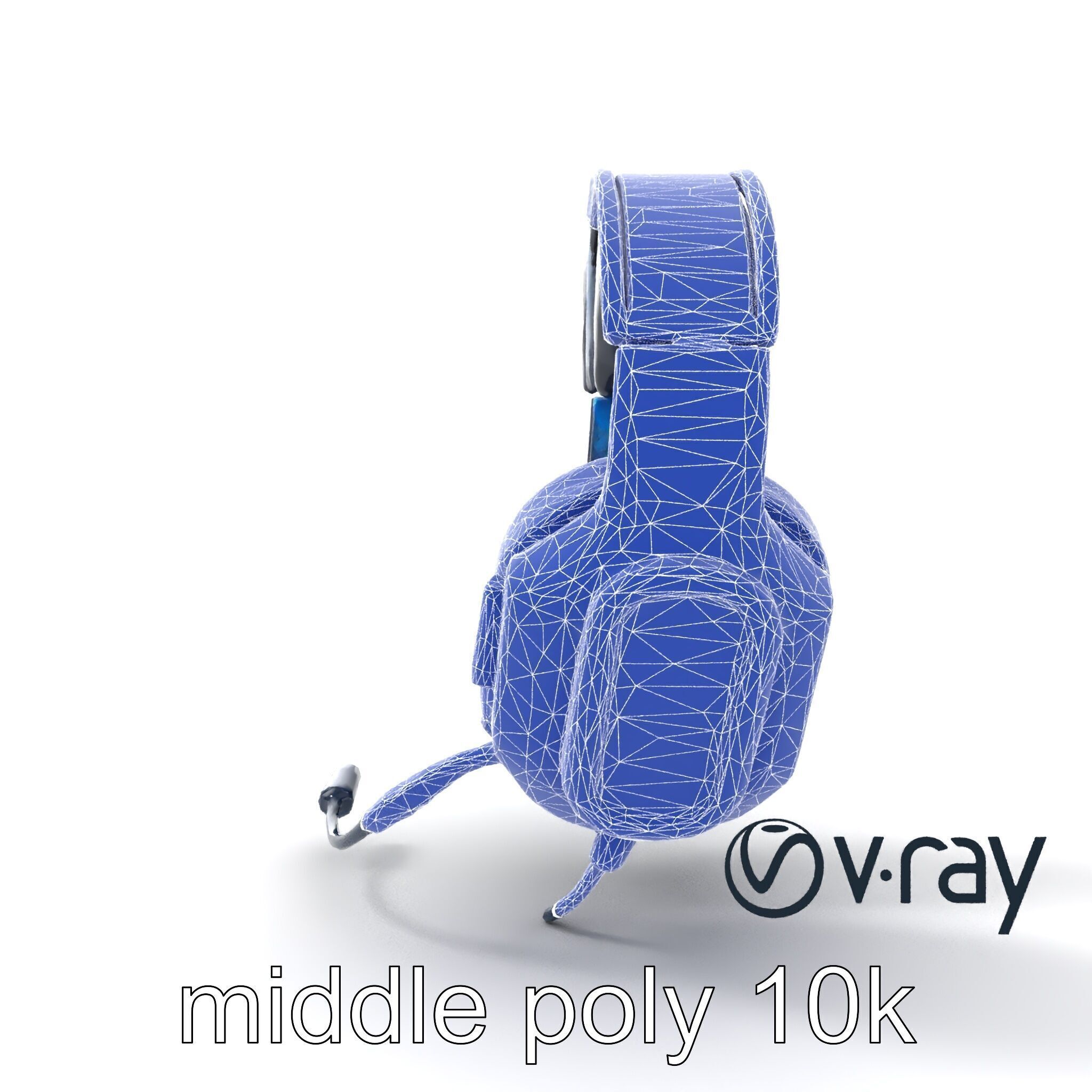 High-End Gaming Headset RGB Immersive model pack Low-poly 3D model_16