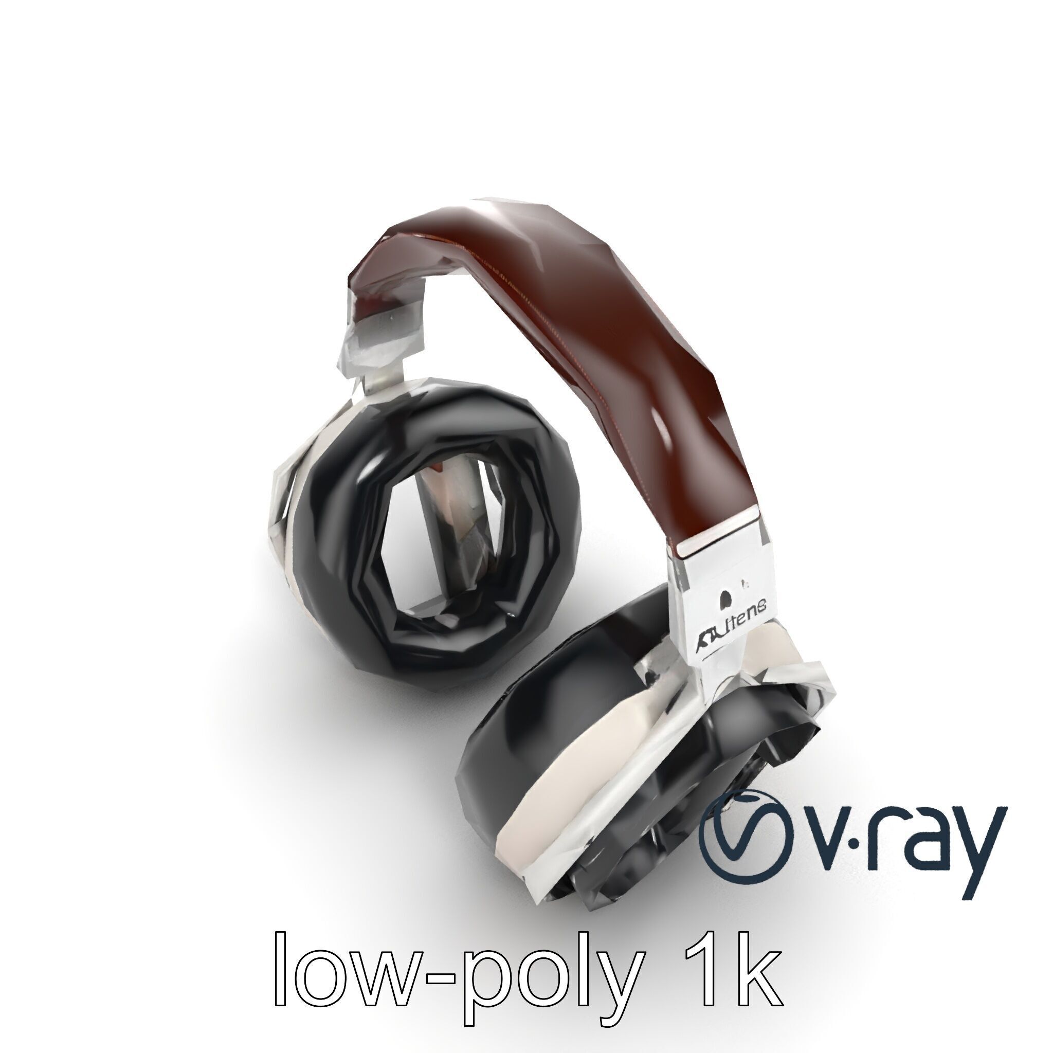 Audiophile Headphones Open-Back Model Pack Low-poly 3D model_27