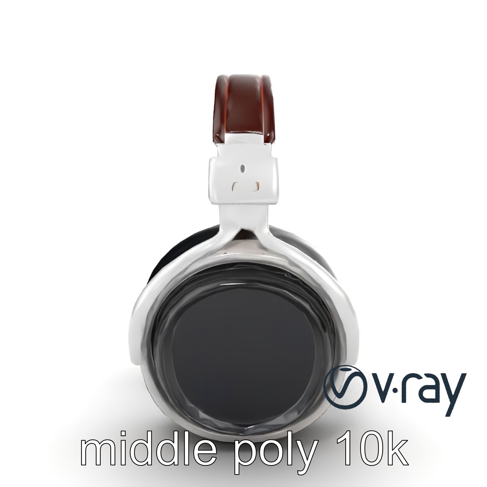 Audiophile Headphones Open-Back Model Pack Low-poly 3D model_24