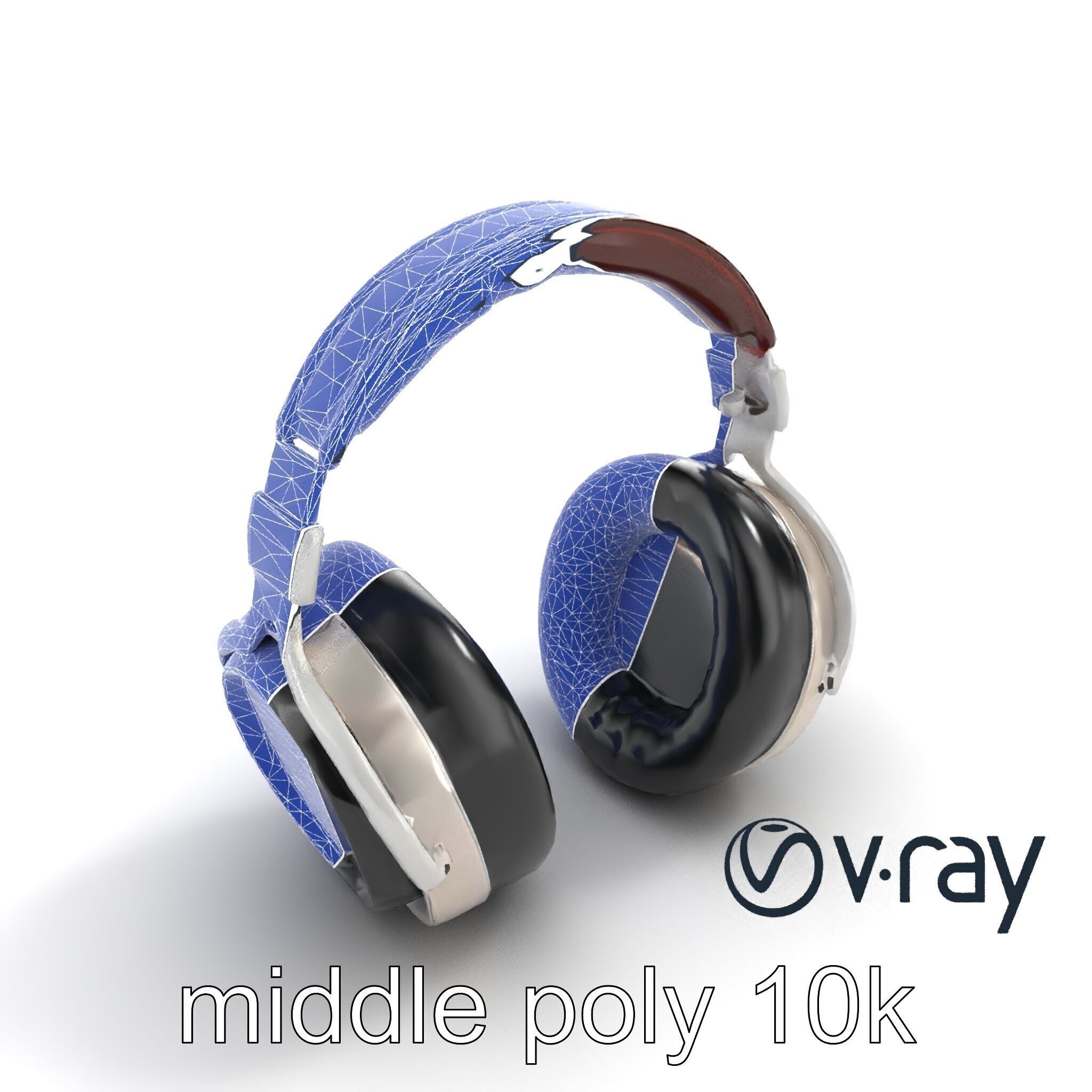Audiophile Headphones Open-Back Model Pack Low-poly 3D model_18