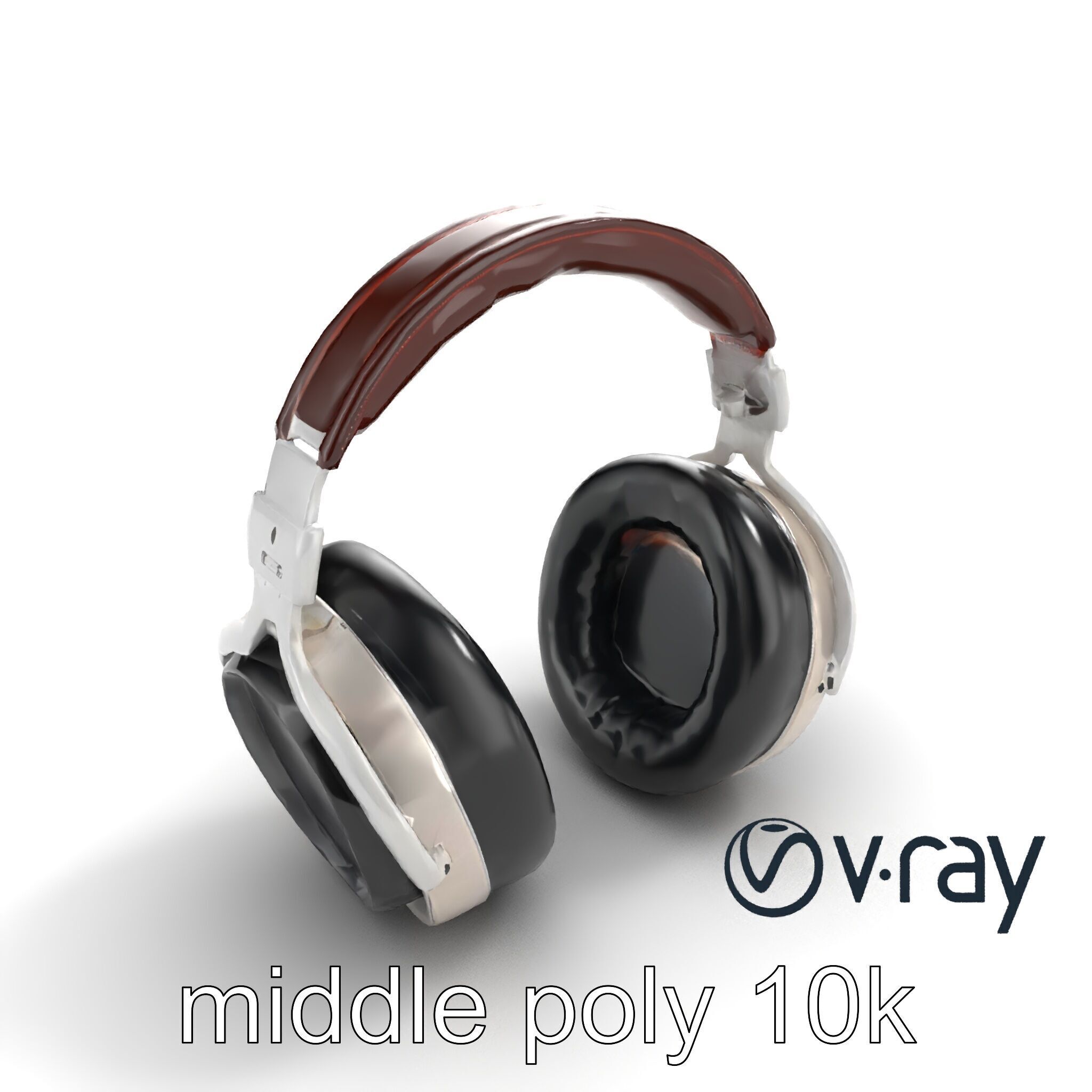 Audiophile Headphones Open-Back Model Pack Low-poly 3D model_9