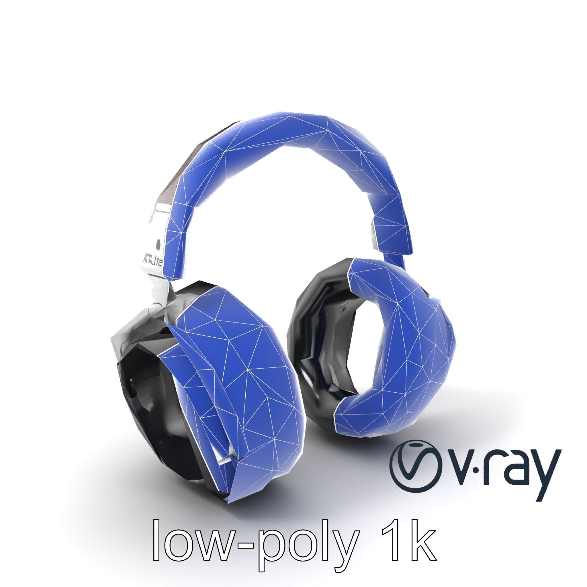 Audiophile Headphones Open-Back Model Pack Low-poly 3D model_7