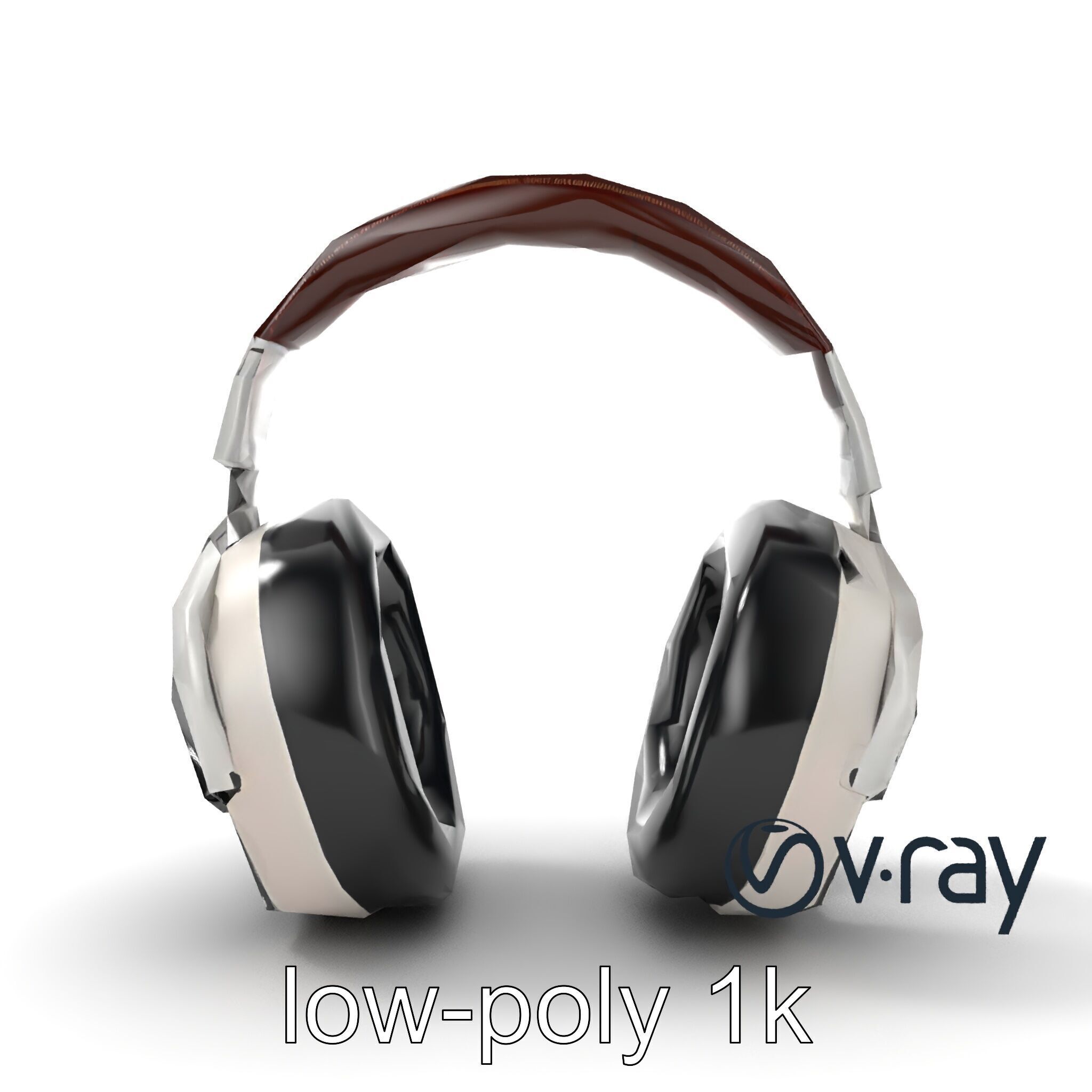 Audiophile Headphones Open-Back Model Pack Low-poly 3D model_12