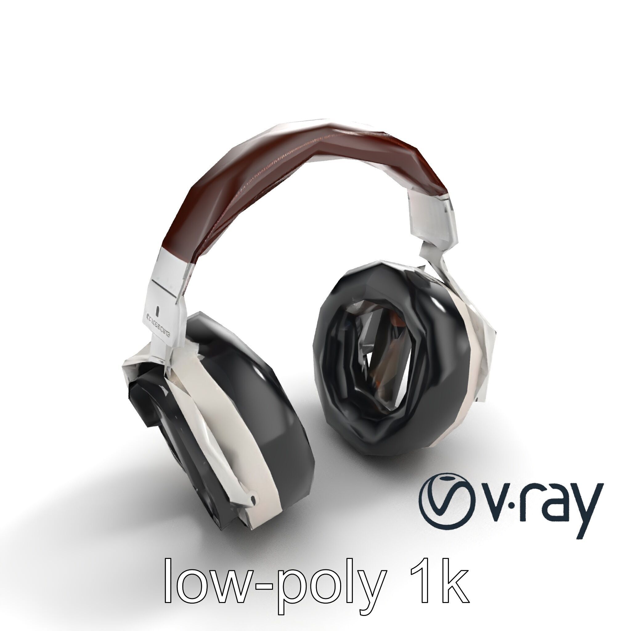 Audiophile Headphones Open-Back Model Pack Low-poly 3D model_10