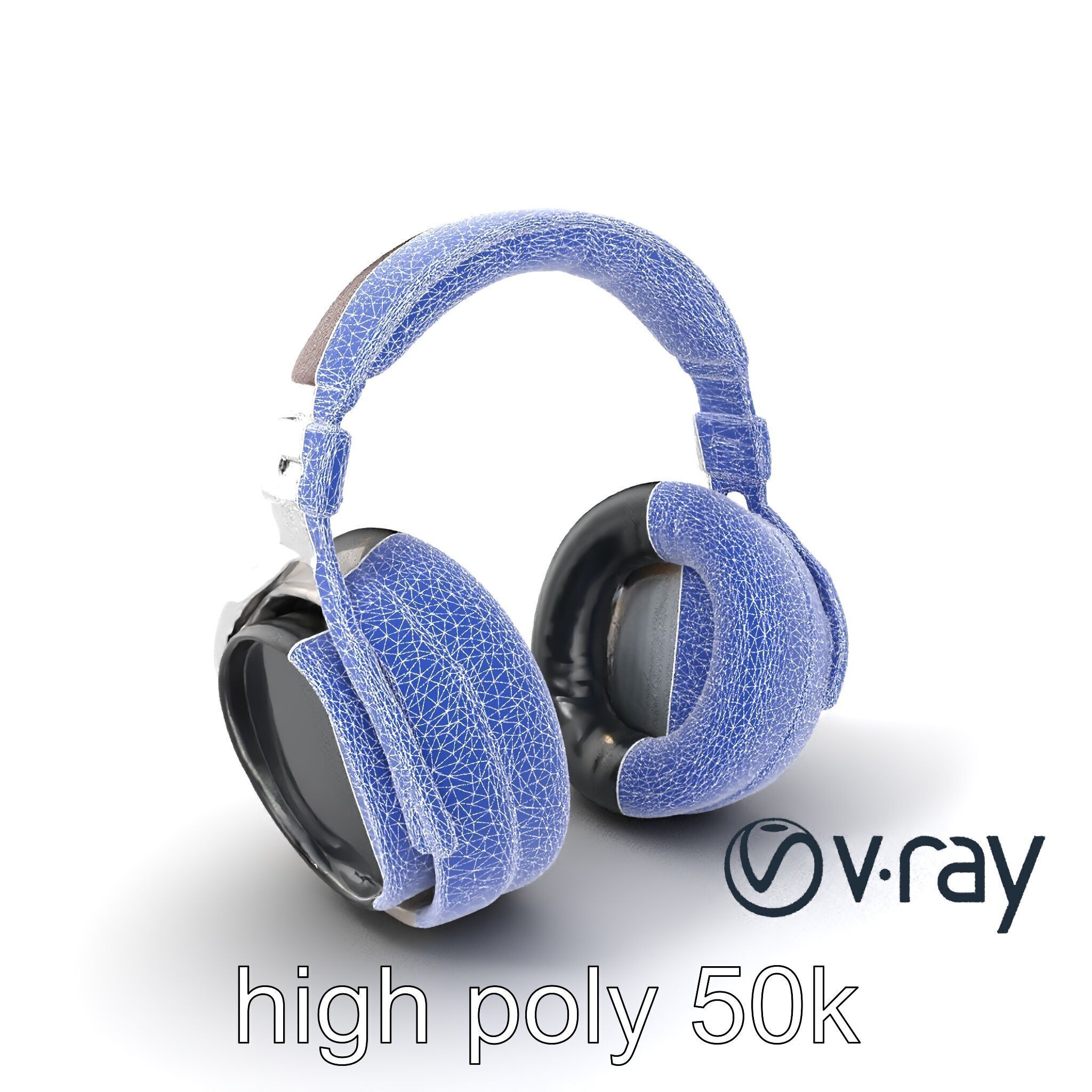 Audiophile Headphones Open-Back Model Pack Low-poly 3D model_13