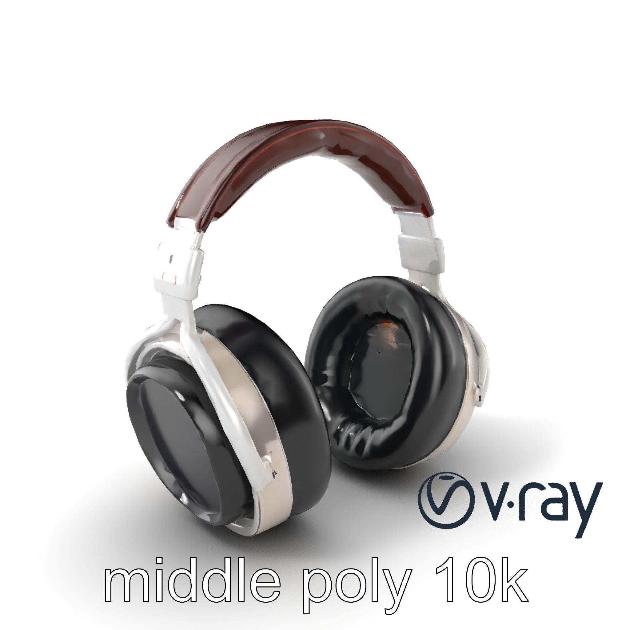 Audiophile Headphones Open-Back Model Pack Low-poly 3D model_3