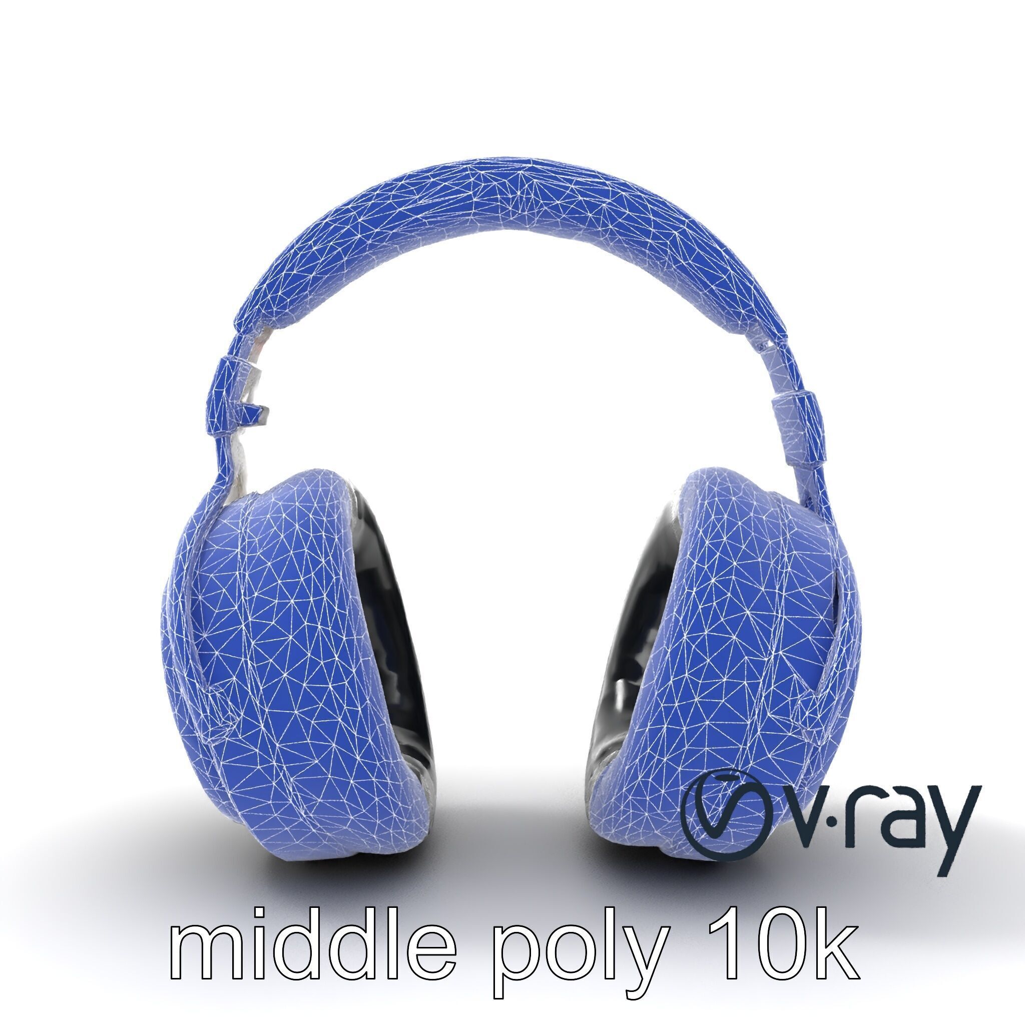 Audiophile Headphones Open-Back Model Pack Low-poly 3D model_14