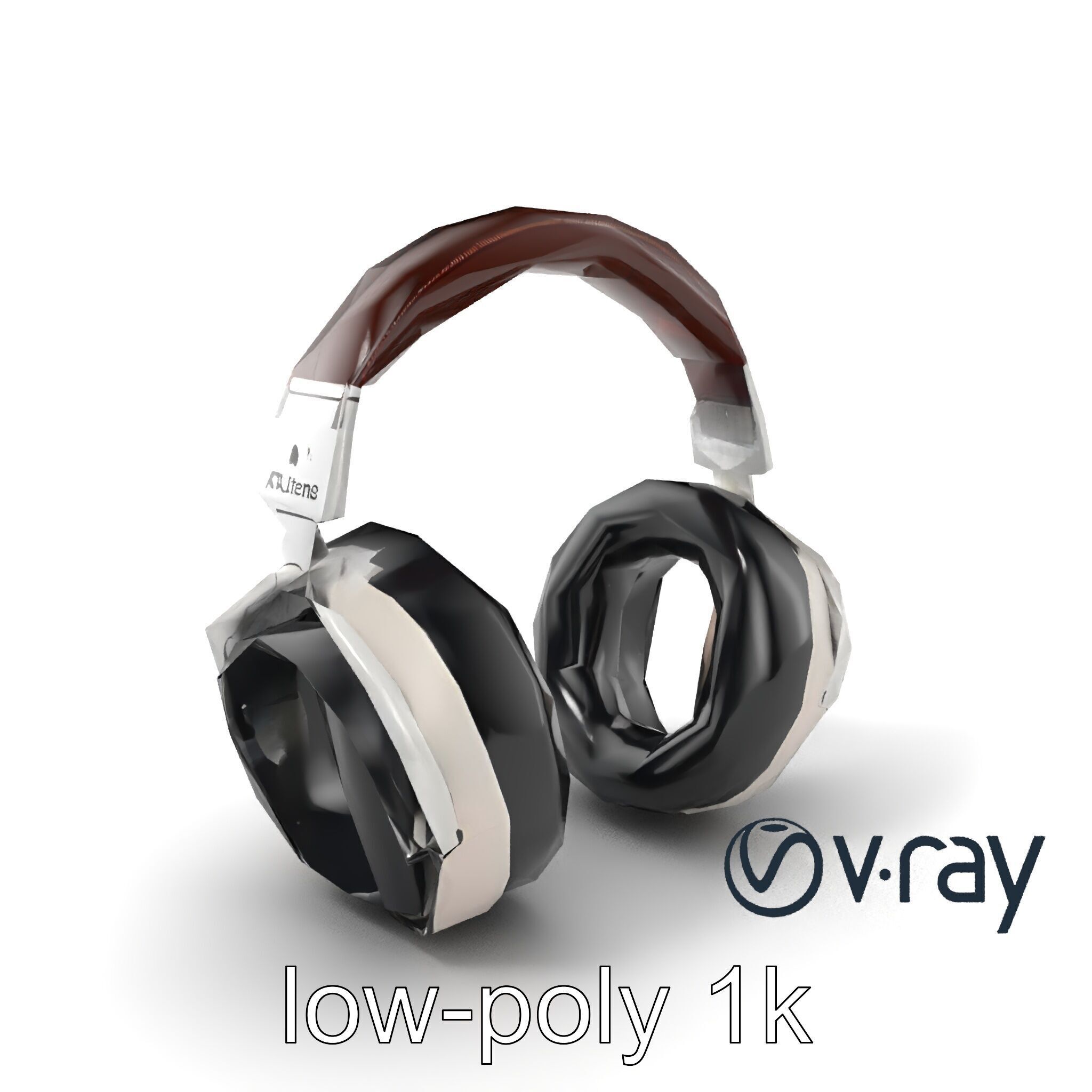 Audiophile Headphones Open-Back Model Pack Low-poly 3D model_2