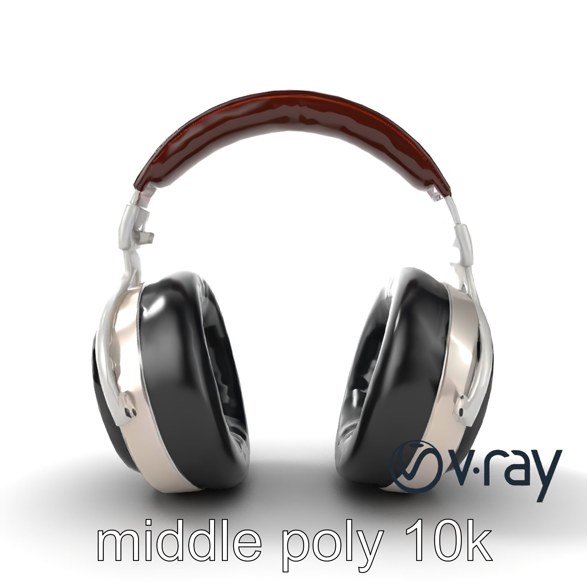 Audiophile Headphones Open-Back Model Pack Low-poly 3D model_22
