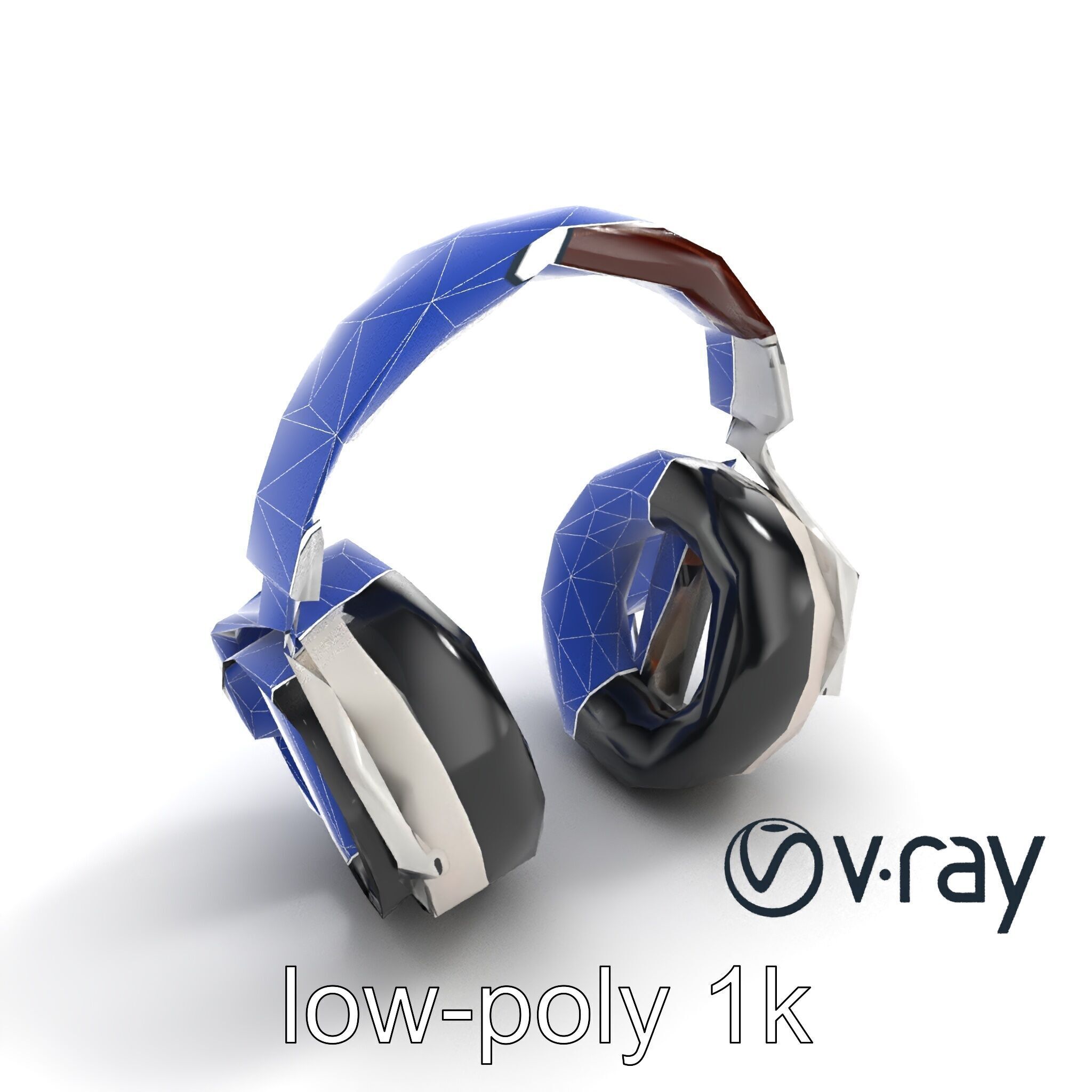 Audiophile Headphones Open-Back Model Pack Low-poly 3D model_30