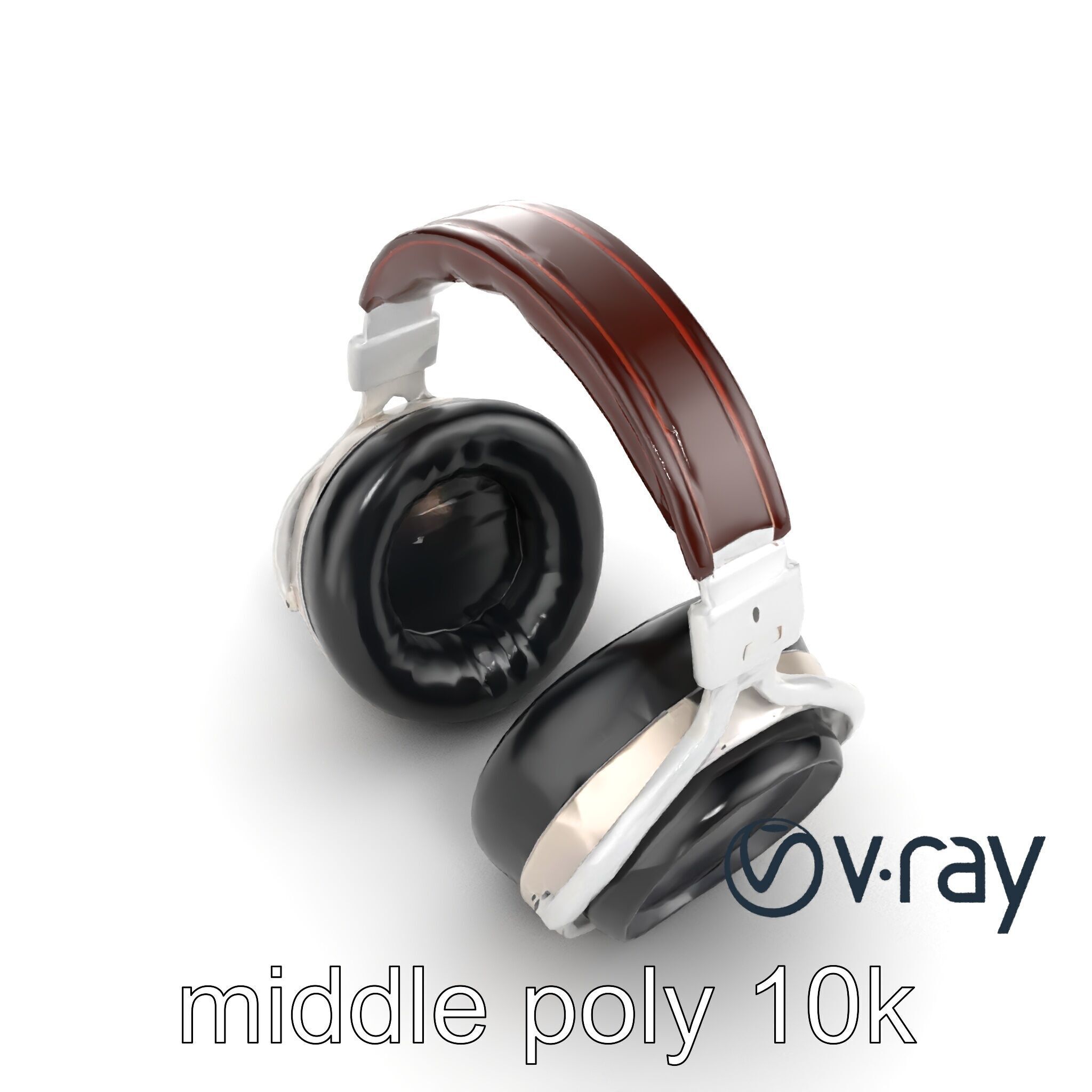 Audiophile Headphones Open-Back Model Pack Low-poly 3D model_23