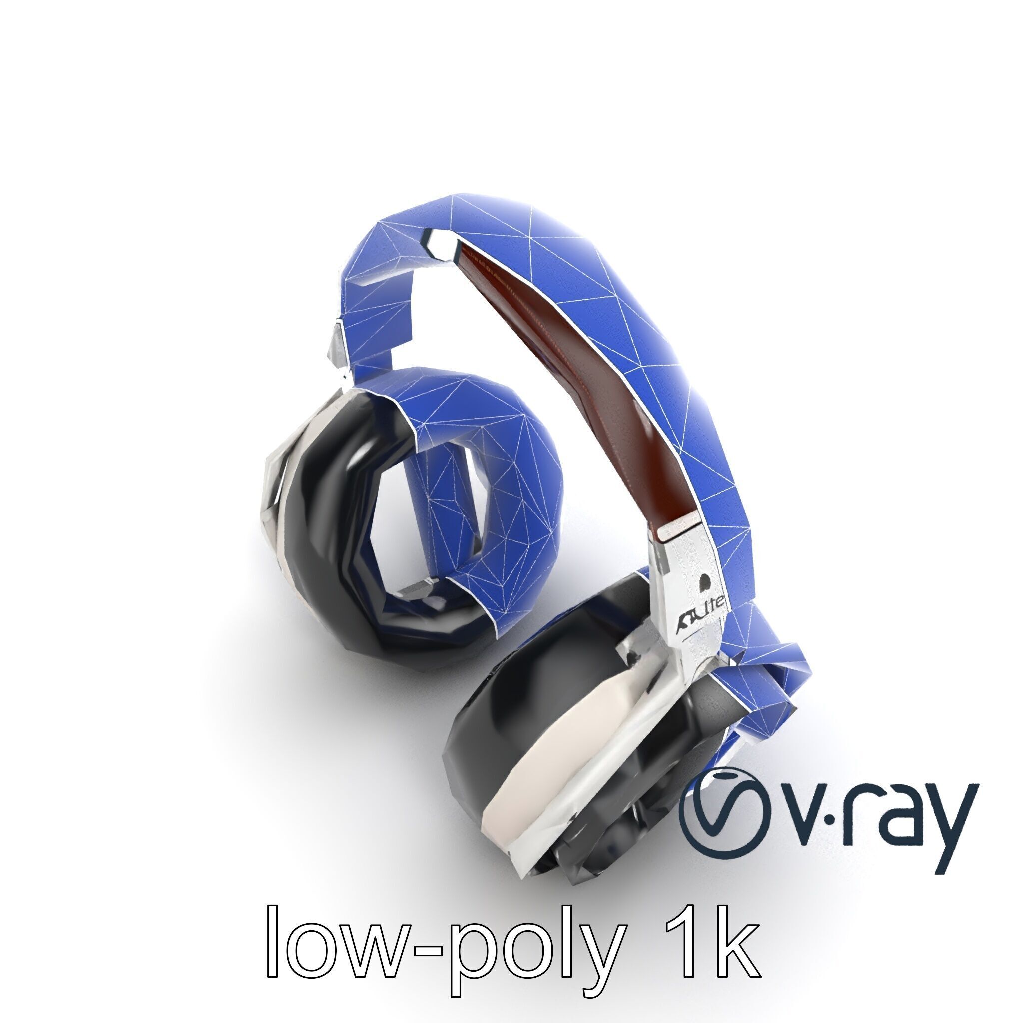 Audiophile Headphones Open-Back Model Pack Low-poly 3D model_17