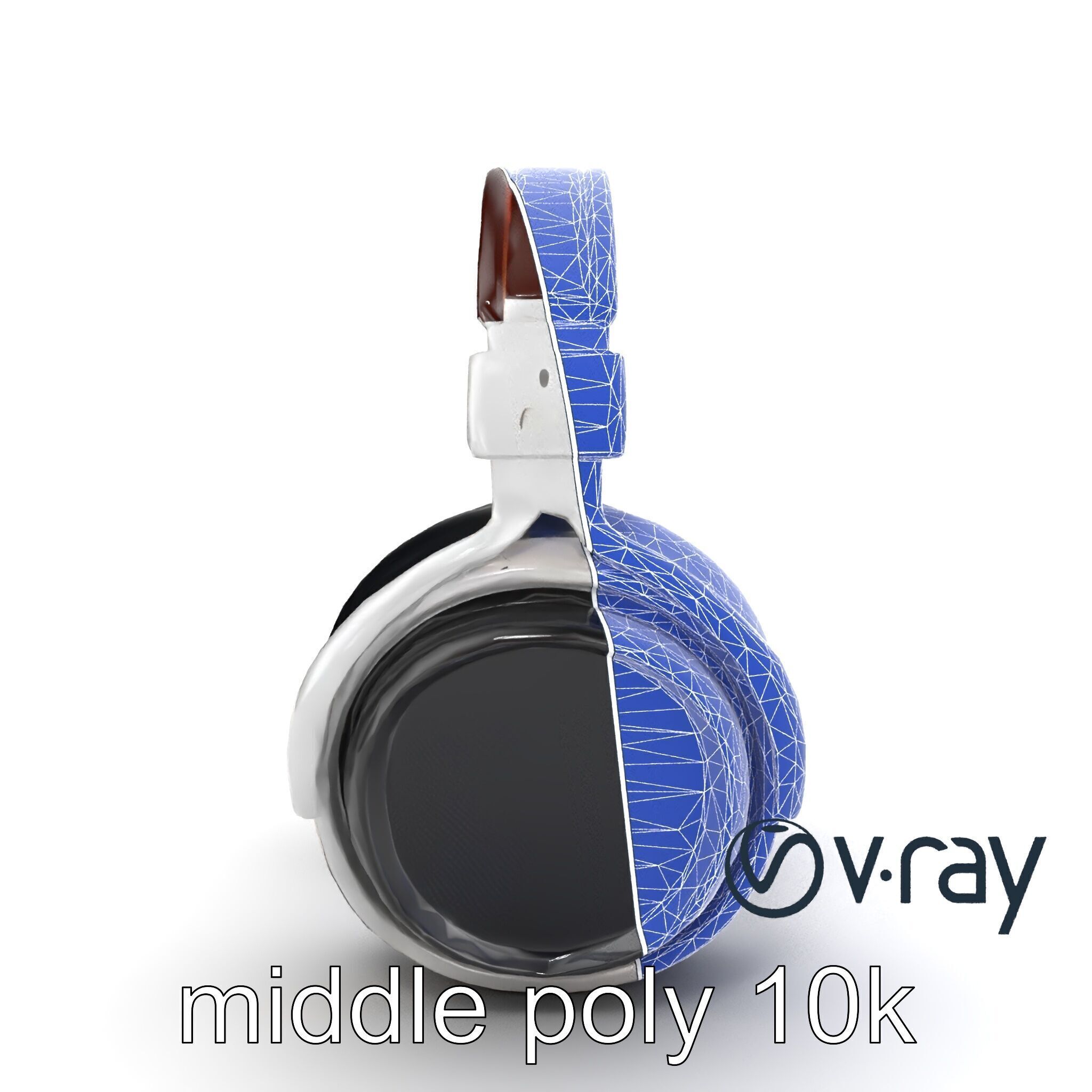Audiophile Headphones Open-Back Model Pack Low-poly 3D model_32