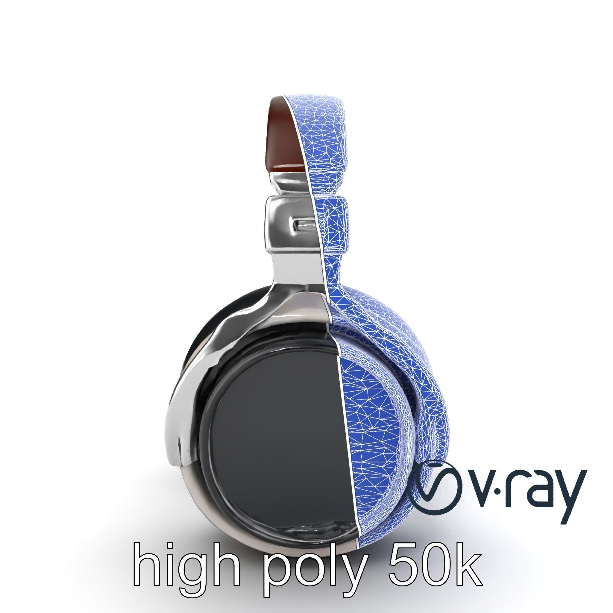 Audiophile Headphones Open-Back Model Pack Low-poly 3D model_28