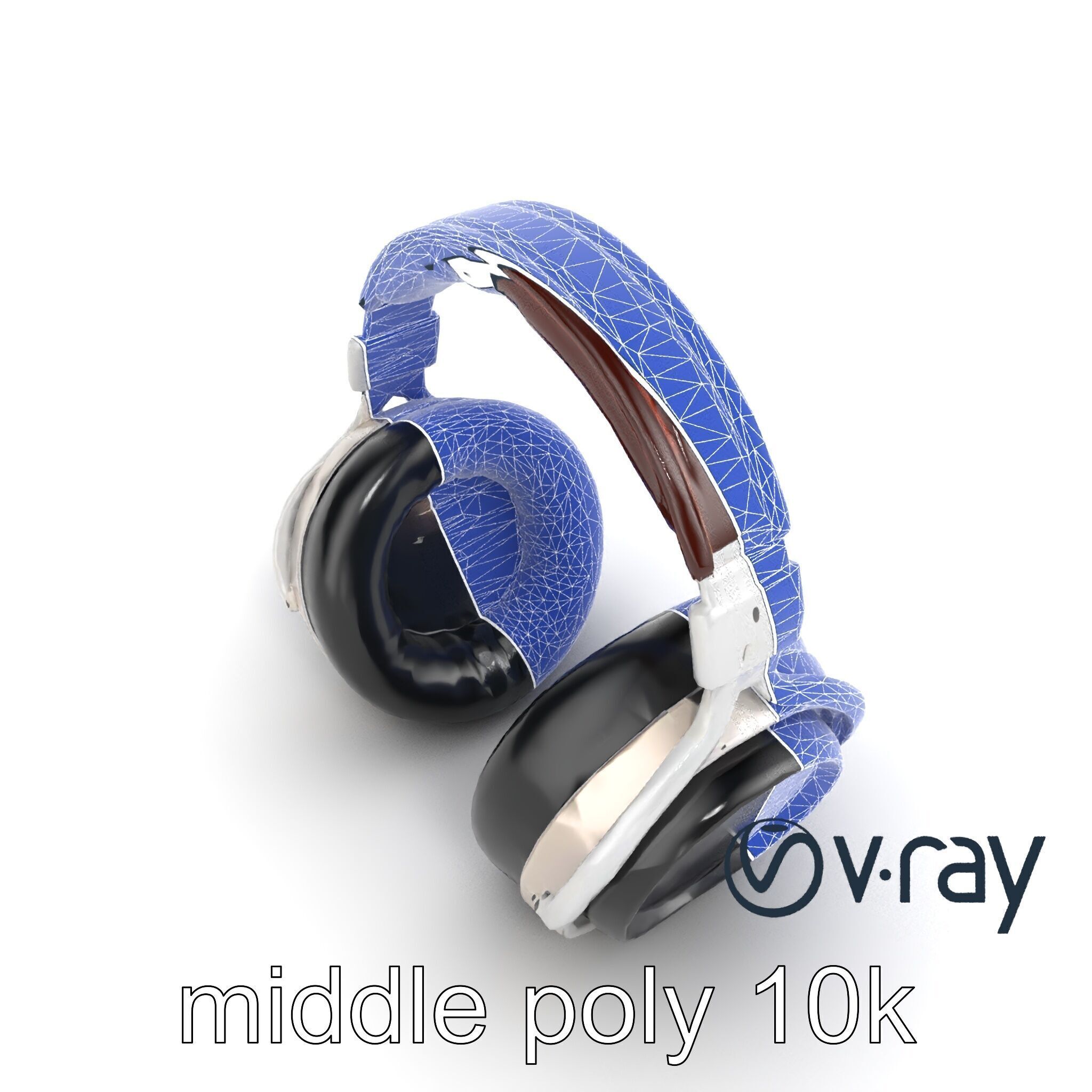 Audiophile Headphones Open-Back Model Pack Low-poly 3D model_29