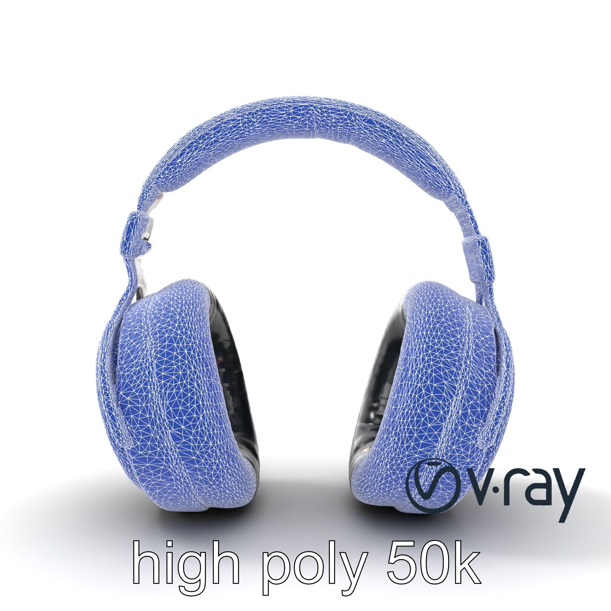 Audiophile Headphones Open-Back Model Pack Low-poly 3D model_31