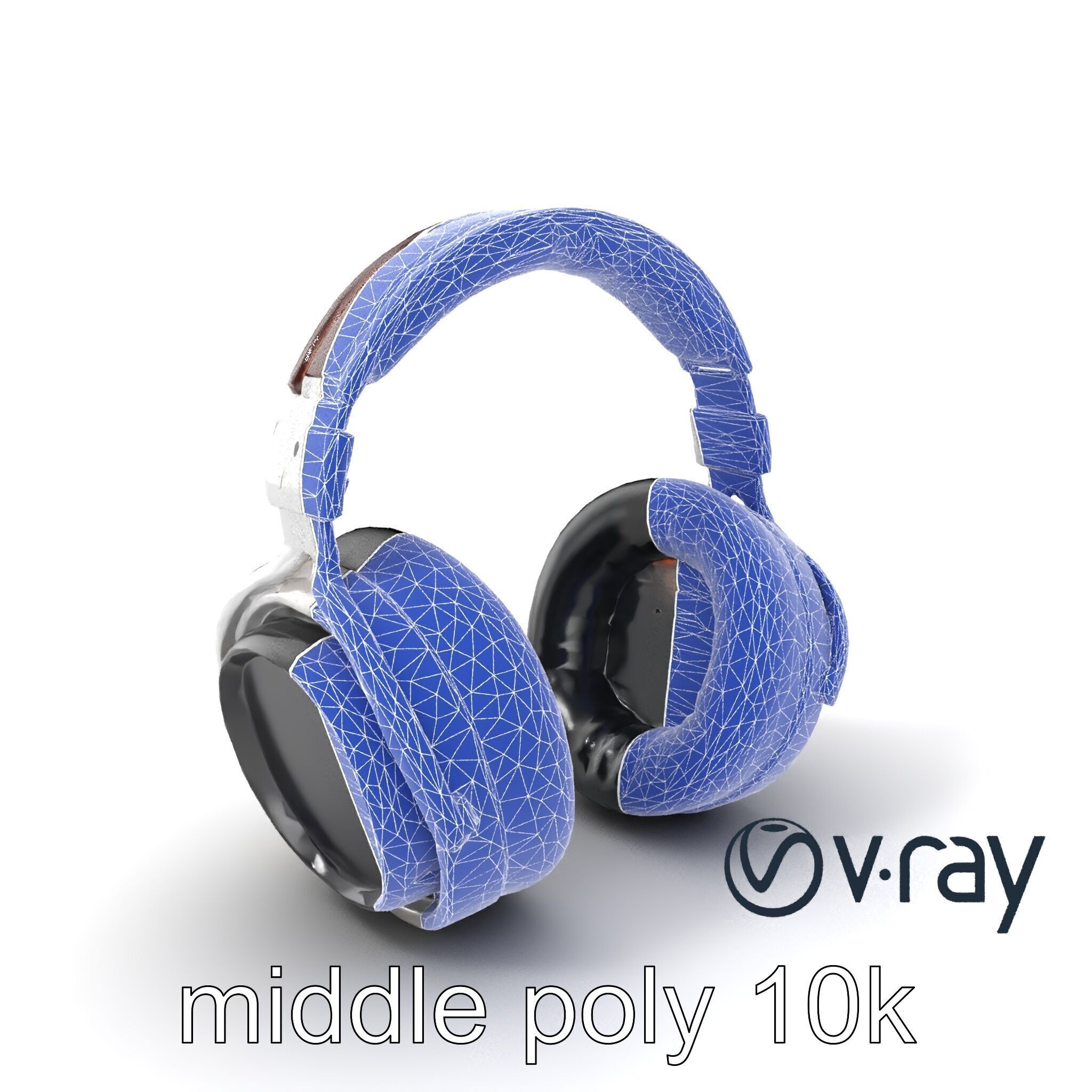 Audiophile Headphones Open-Back Model Pack Low-poly 3D model_6