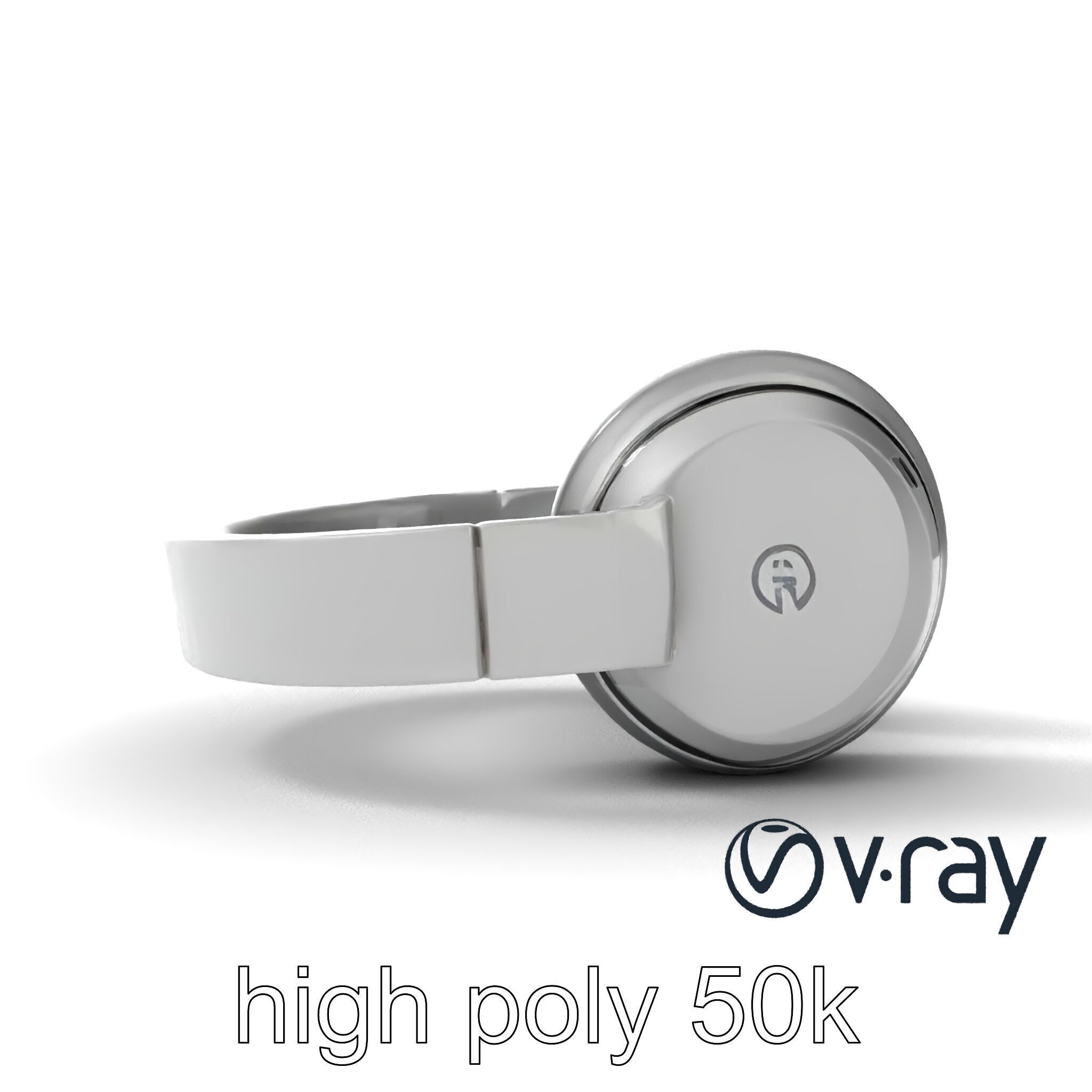 Sleek Minimalist Noise-Cancelling Headphones model pack Low-poly 3D model_15