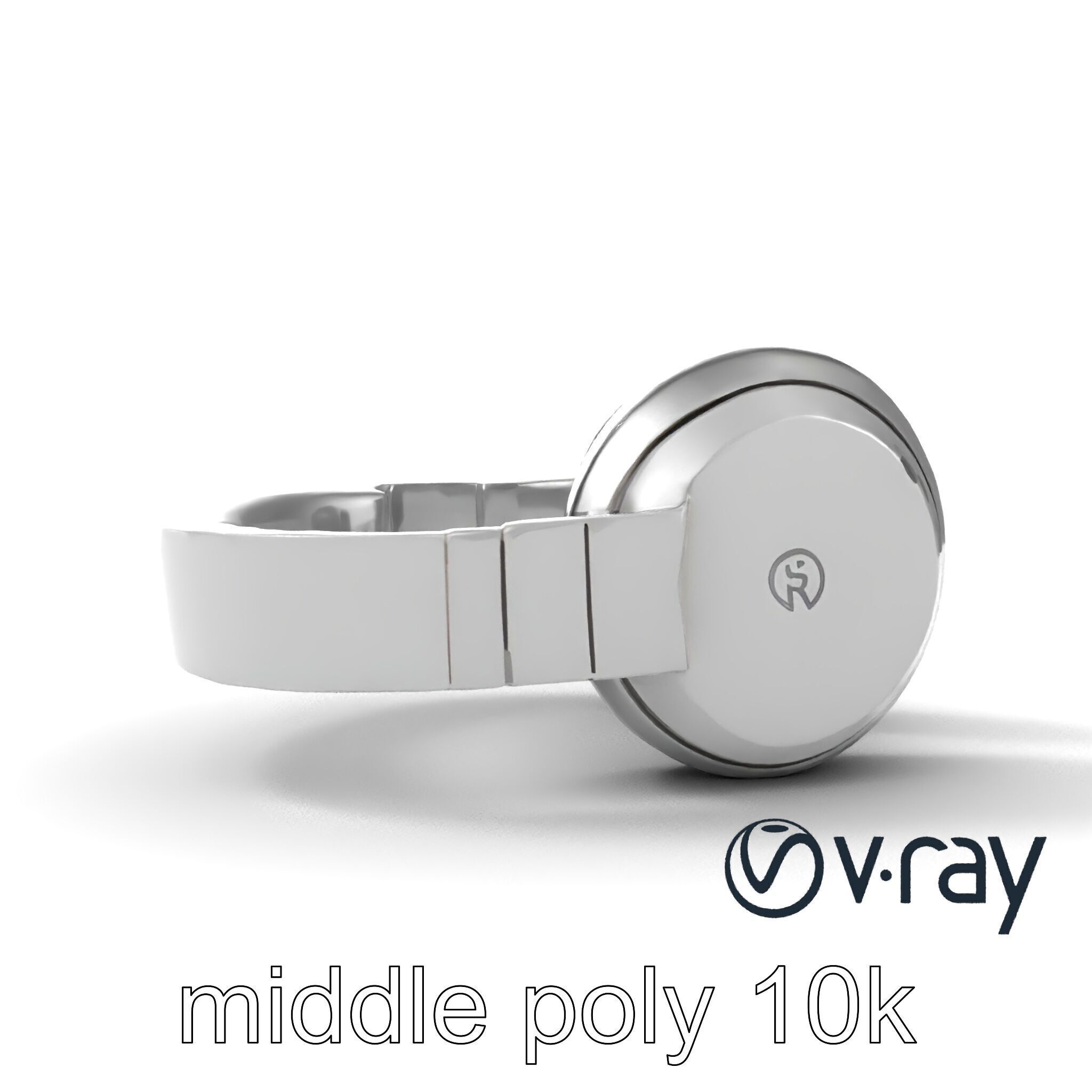Sleek Minimalist Noise-Cancelling Headphones model pack Low-poly 3D model_29