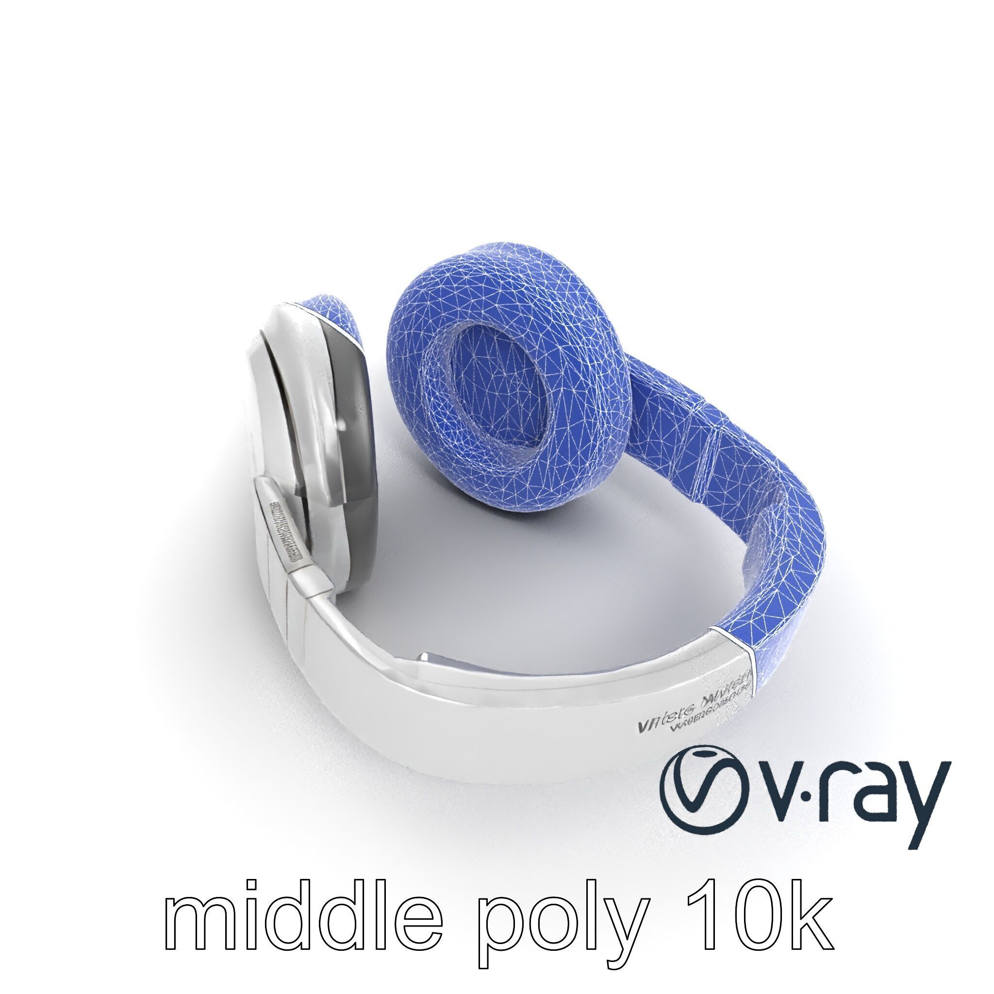 Sleek Minimalist Noise-Cancelling Headphones model pack Low-poly 3D model_30
