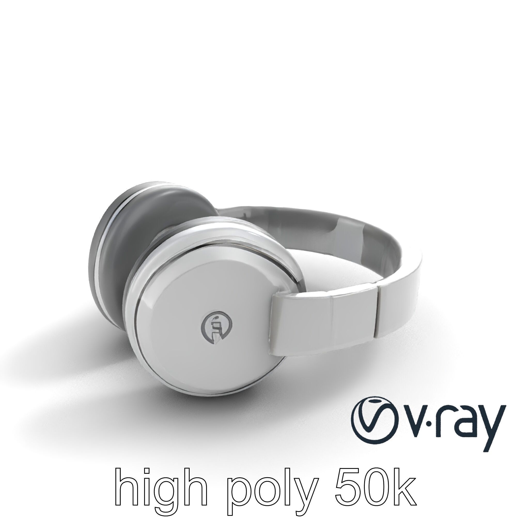 Sleek Minimalist Noise-Cancelling Headphones model pack Low-poly 3D model_11