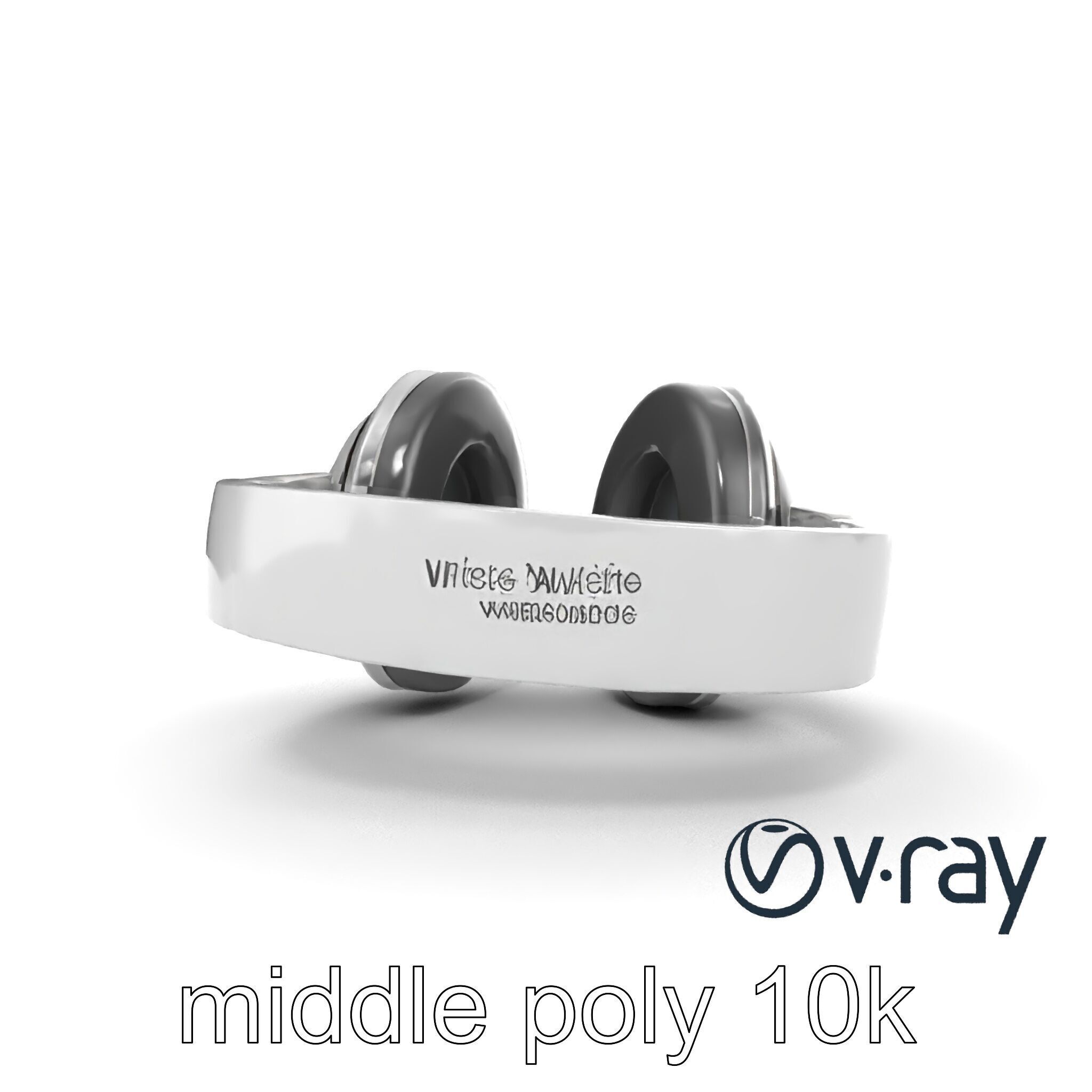 Sleek Minimalist Noise-Cancelling Headphones model pack Low-poly 3D model_21