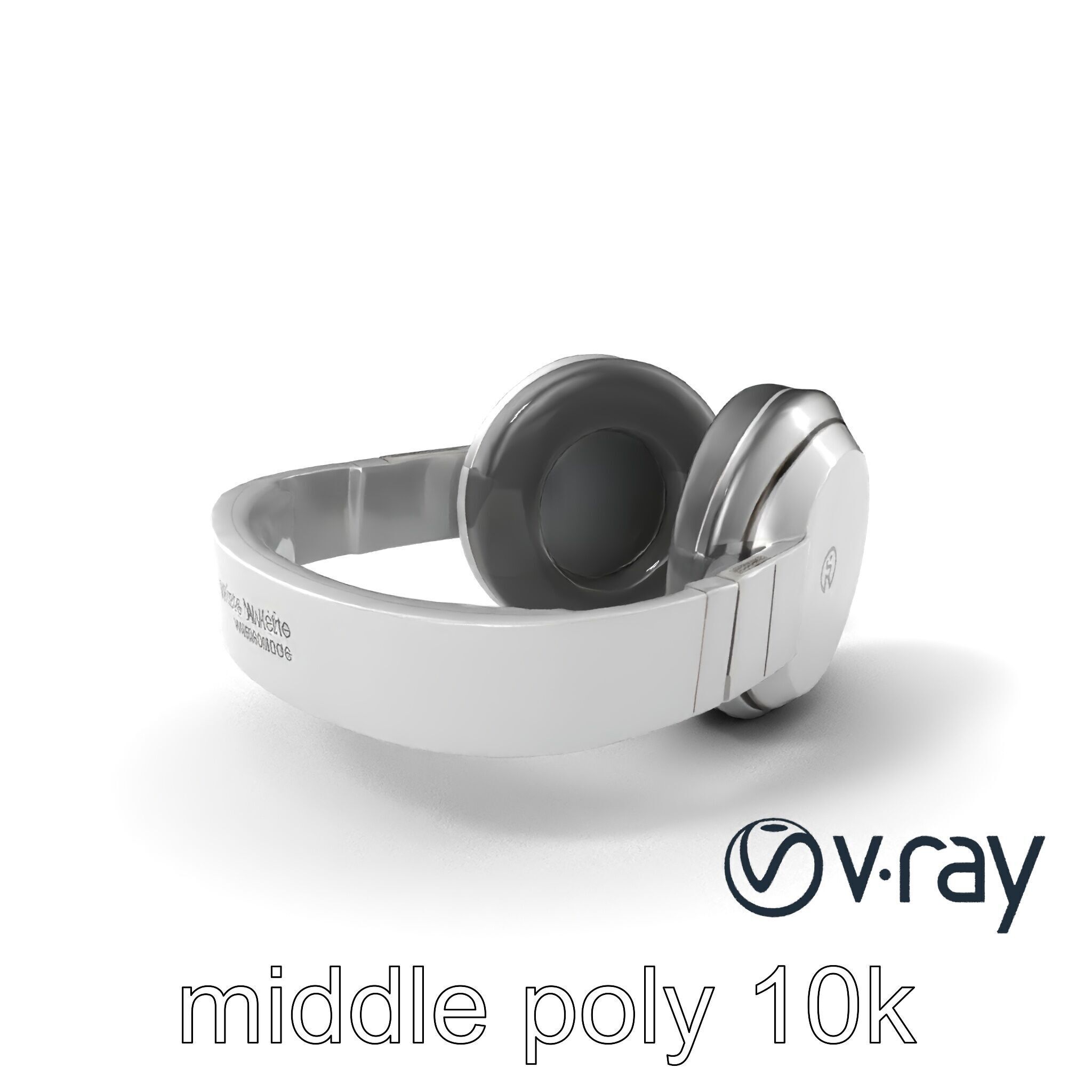 Sleek Minimalist Noise-Cancelling Headphones model pack Low-poly 3D model_3